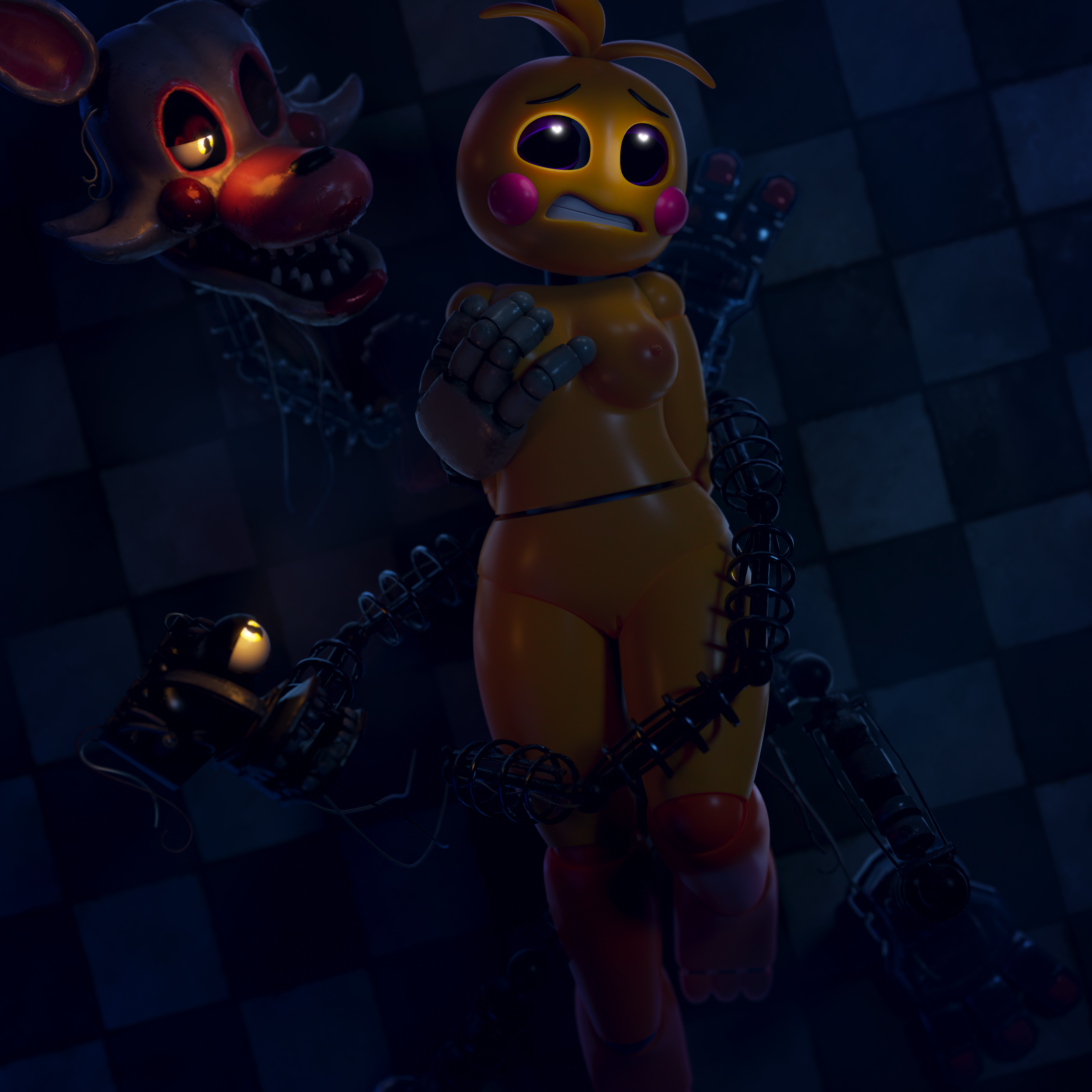 AshleyOrange Five_Nights_at_Freddy's Mangle Toy_Chica