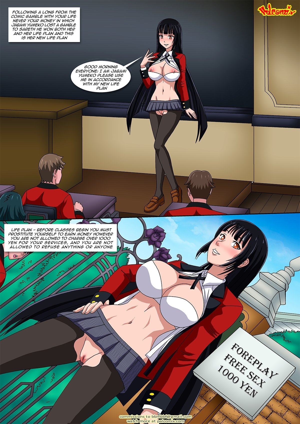 Post 3650160: bbmbbf comic Kakegurui PalComix Yumeko_Jabami