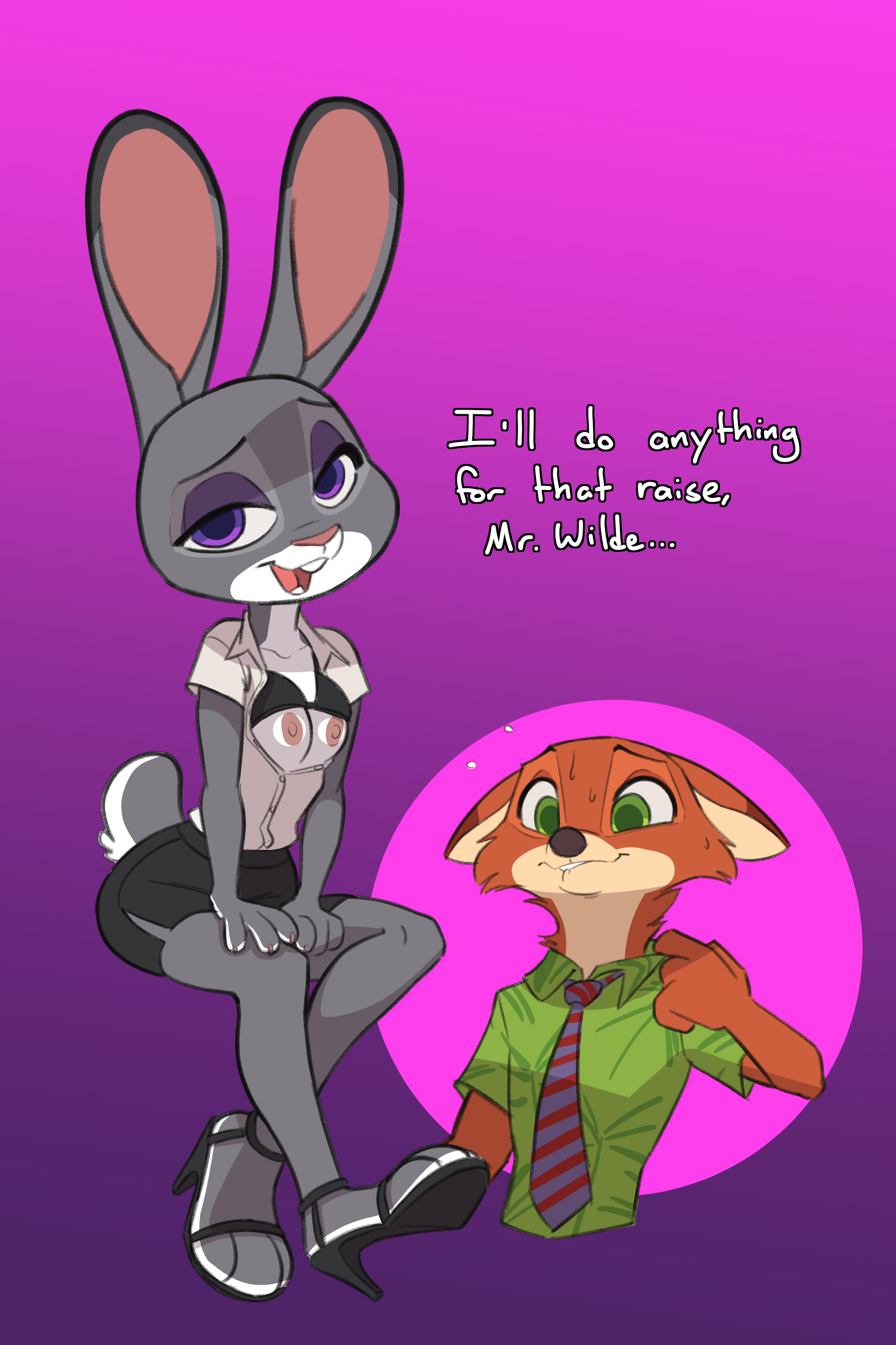 Judy_Hopps Nick_Wilde Siroc Zootopia