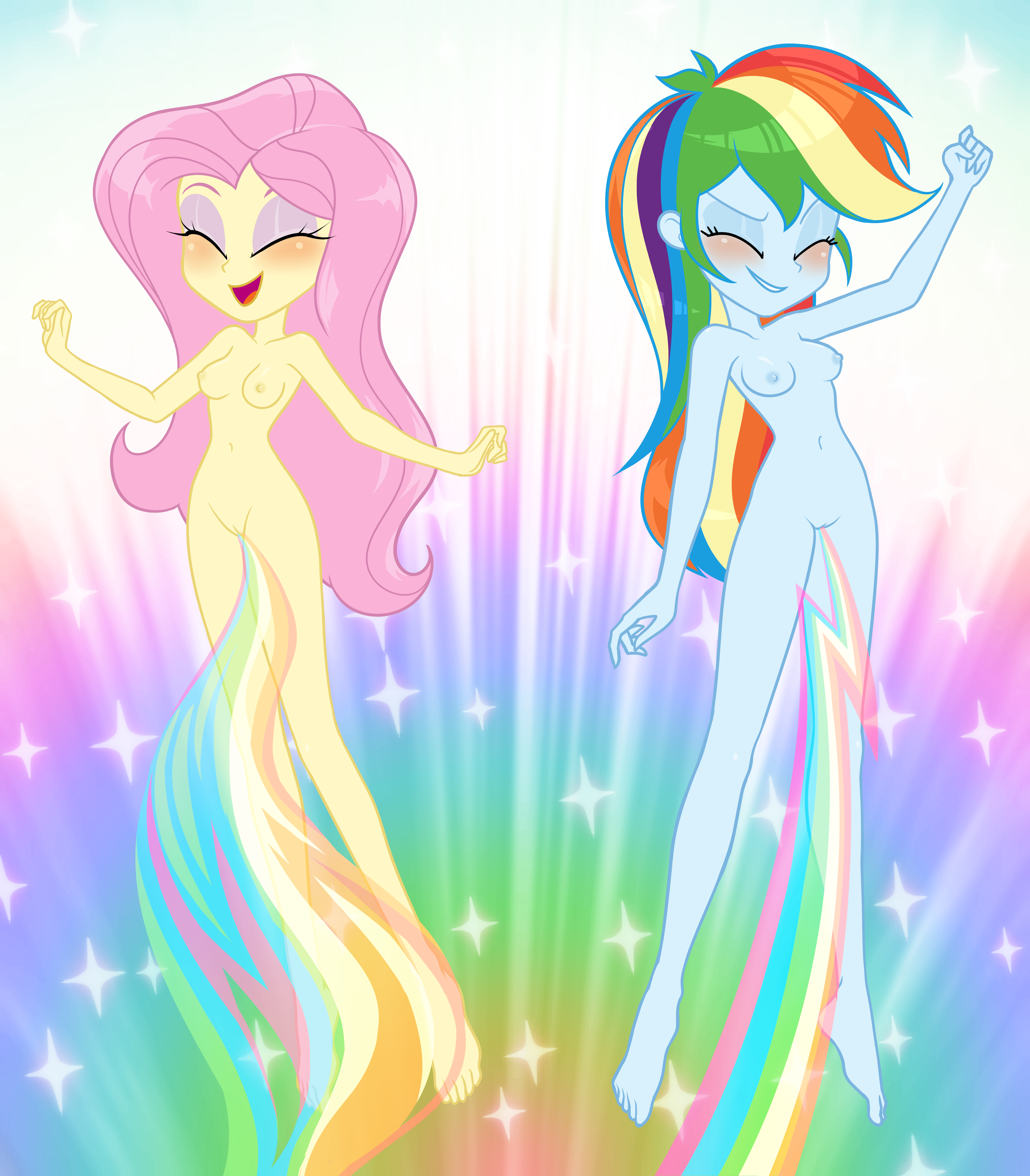 Equestria_Girls Fluttershy Friendship_is_Magic My_Little_Pony Rainbow_Dash nsfwee