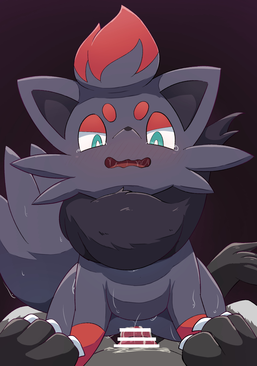 Porkyman Zorua rumine_y