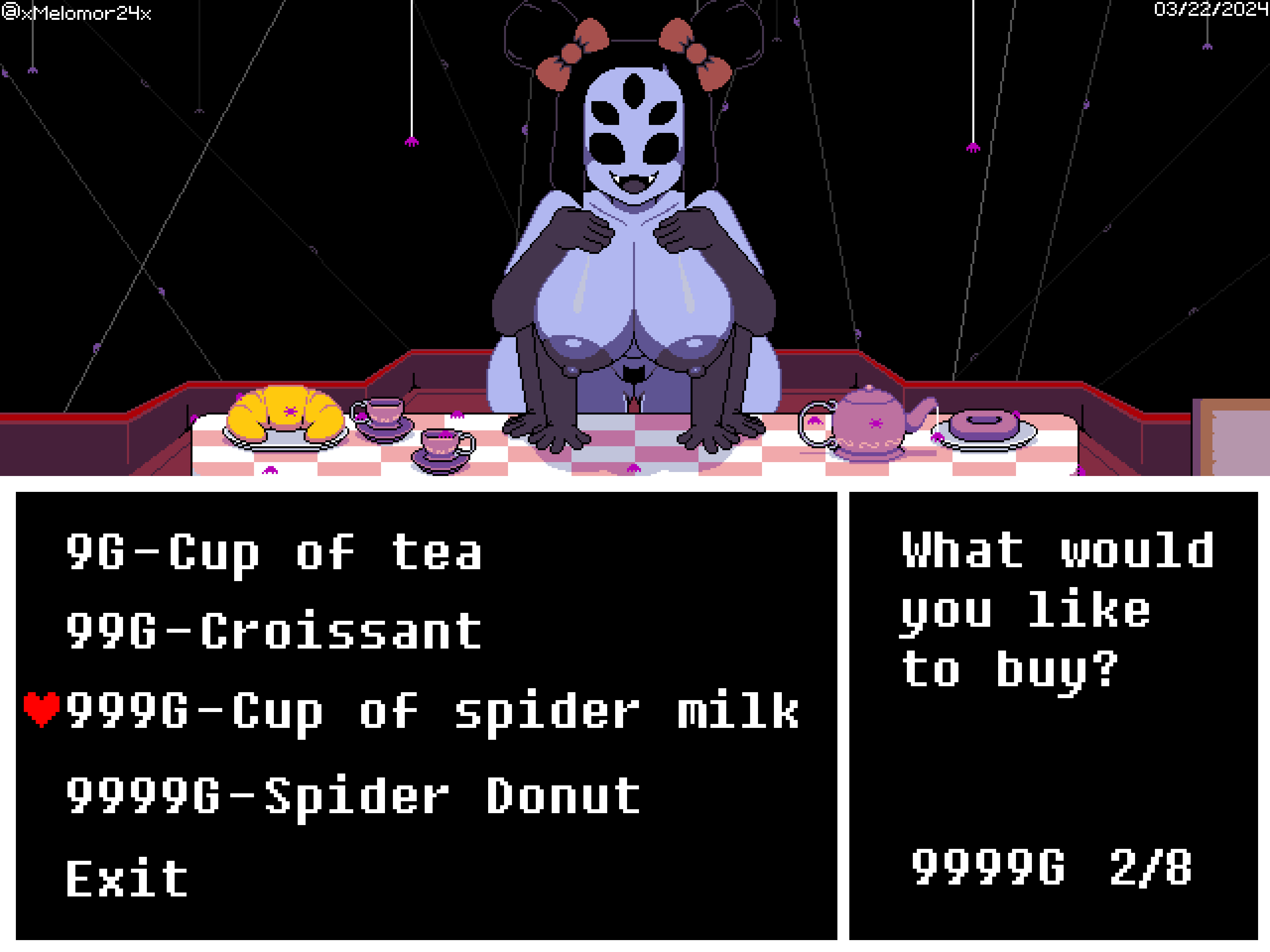 Melomor Muffet Undertale comic