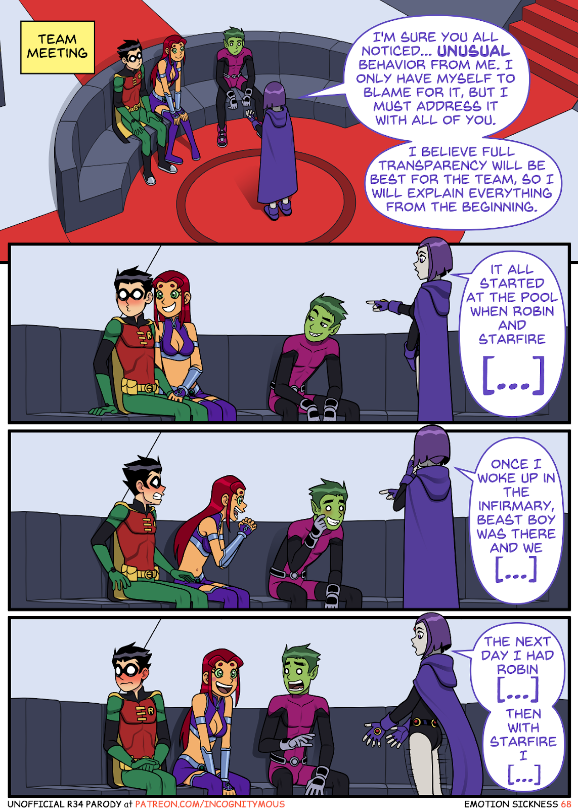 Post 4890631: Beast_Boy comic DC DCAU Incognitymous Raven Robin Starfire  Teen_Titans