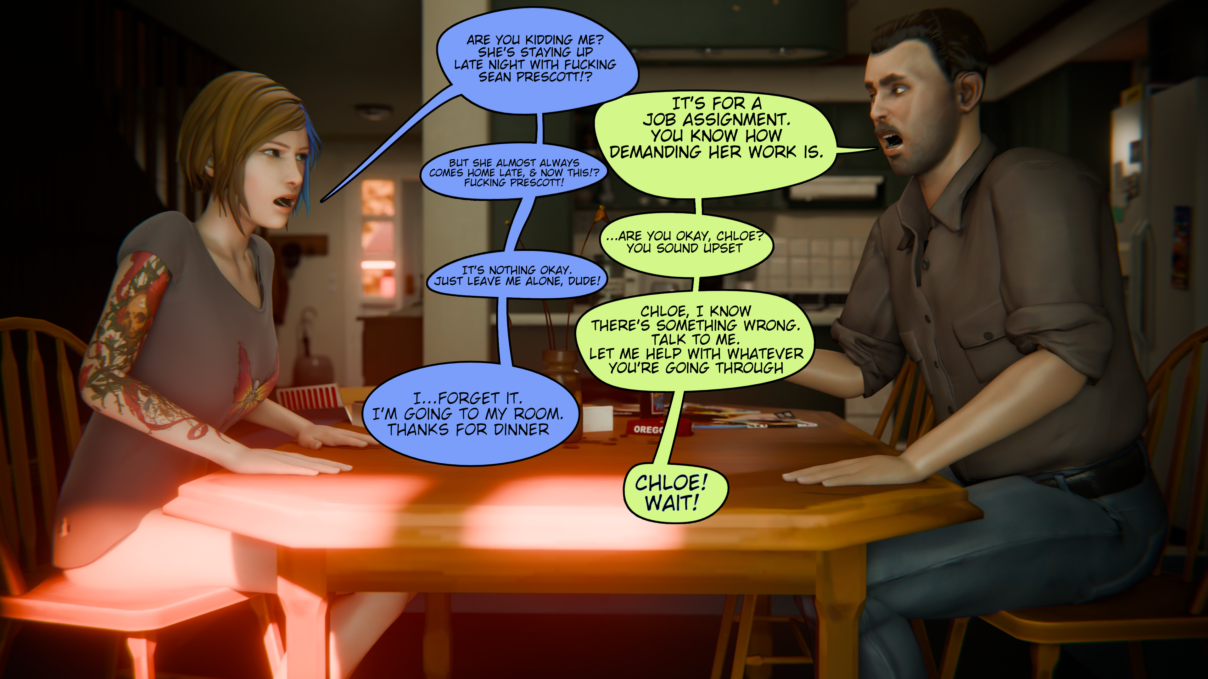 Ashmount_(artist) Chloe_Price David_Madsen Life_is_Strange RuRu3DX comic