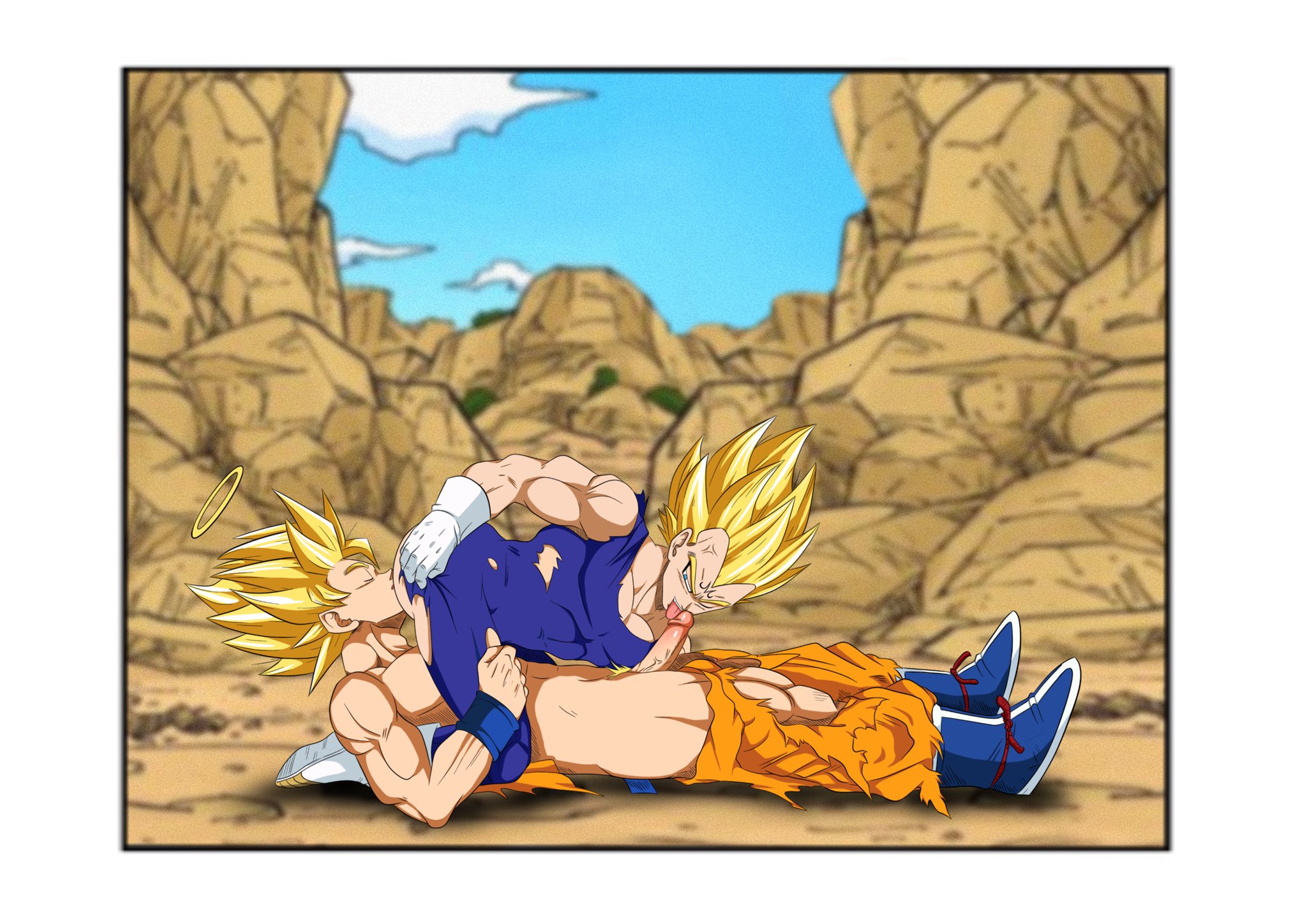 Goku x vegeta rule 34