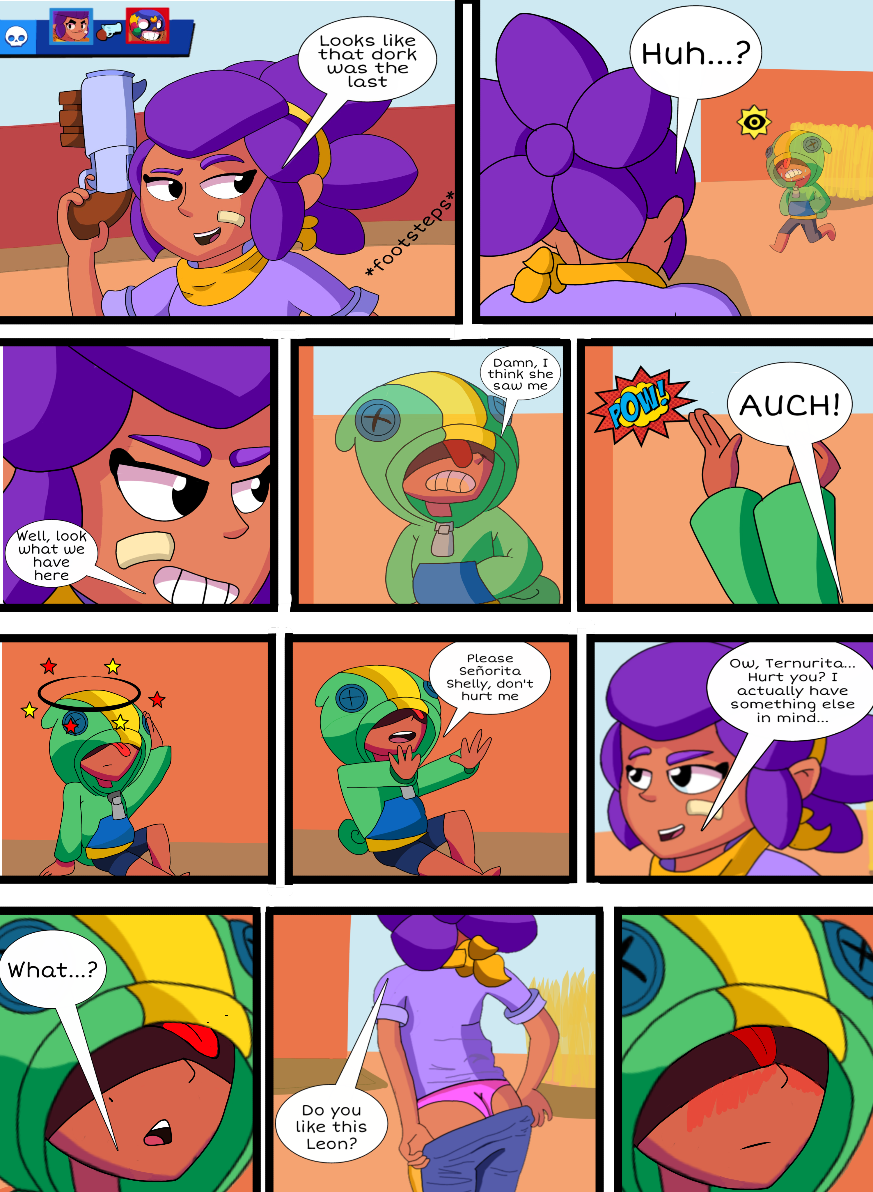 Post 3607170: Brawl_Stars comic Leon pjlagarto Shelly