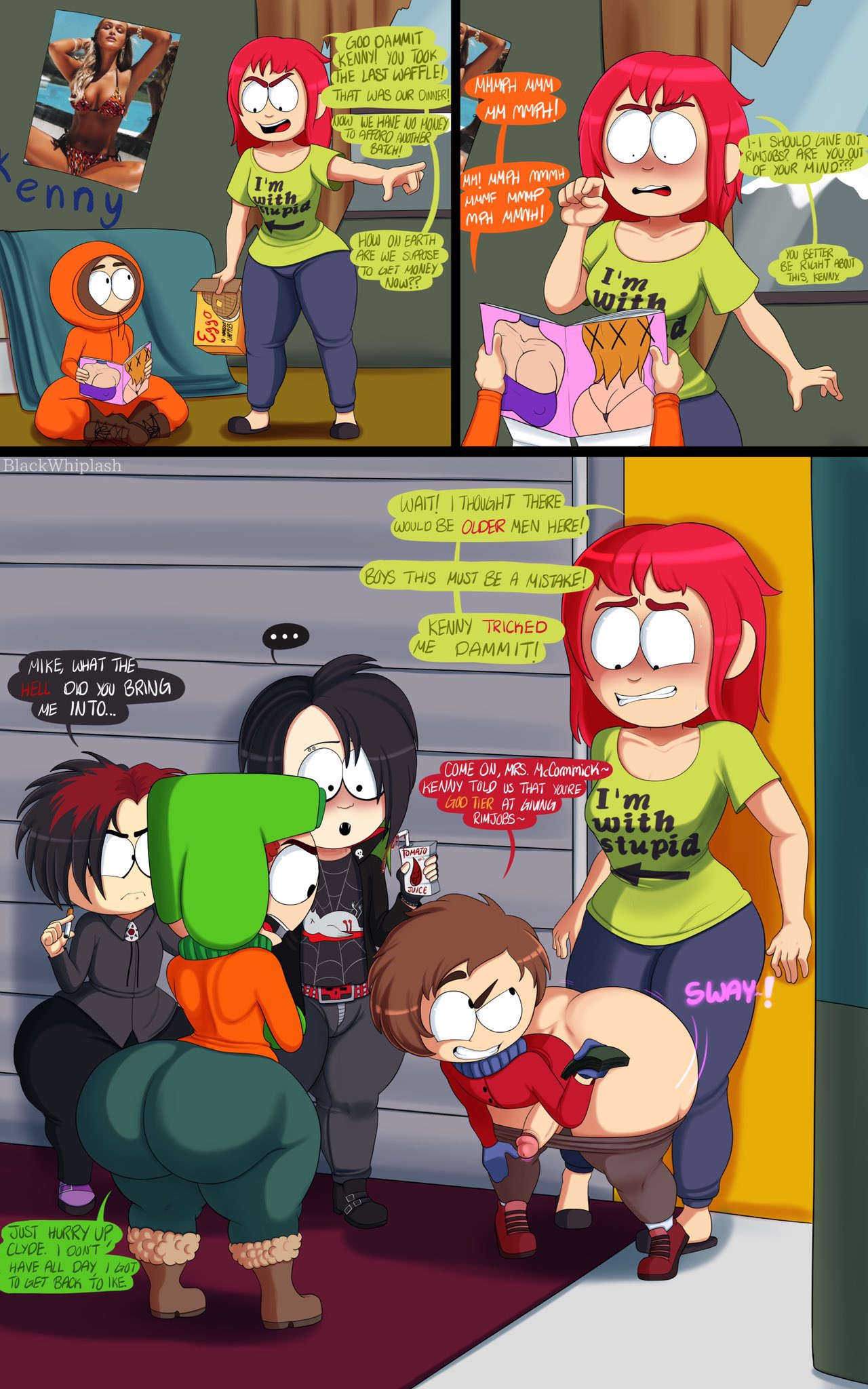 Post 3548046: BlackWhiplash Carol_McCormick Clyde_Donovan comic Goth_Kids  Kenny_McCormick Kyle_Broflovski Mike_Makowski Pete_Thelman South_Park