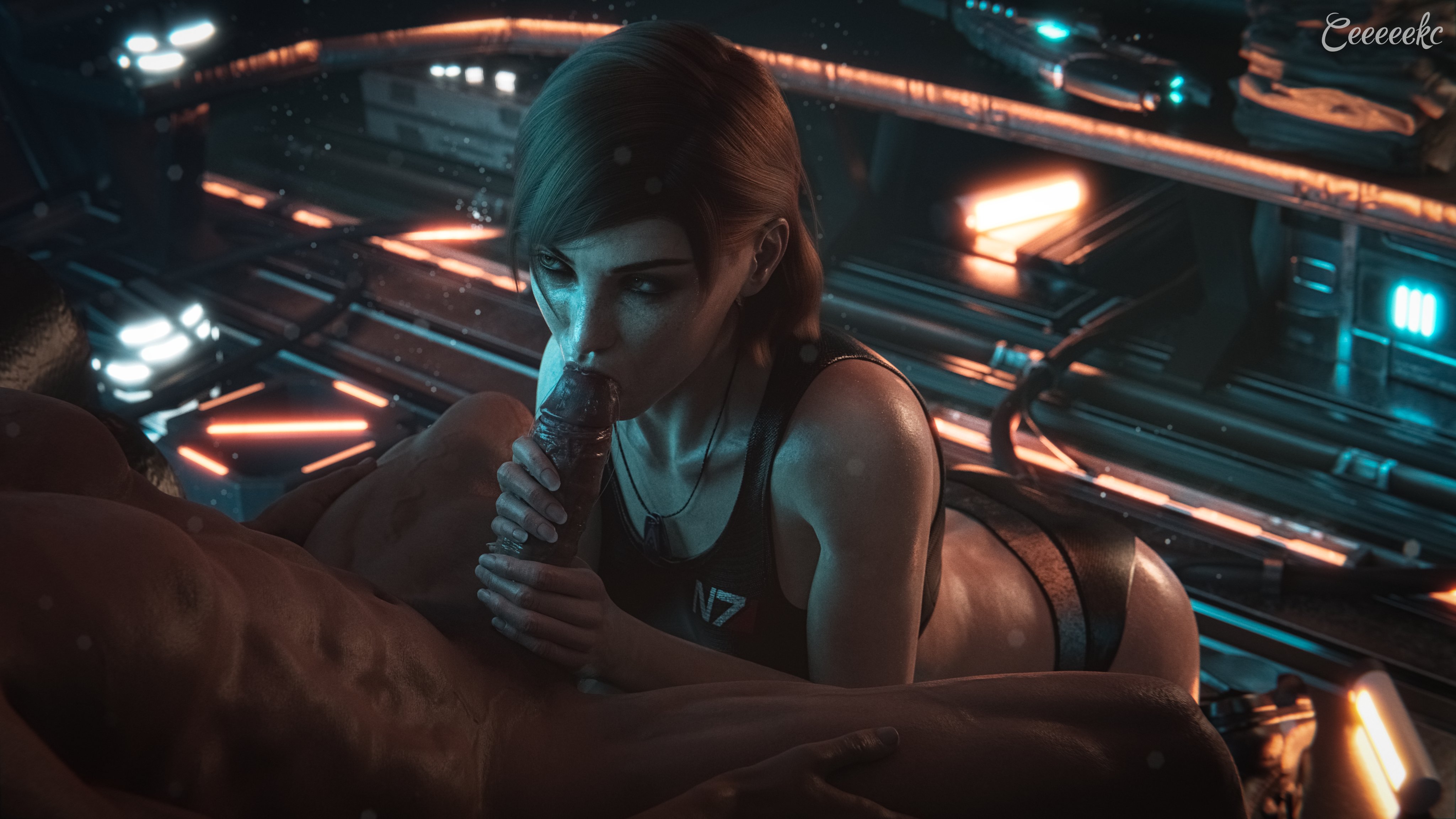 Ceeeeekc Commander_Shepard FemShep Mass_Effect blender