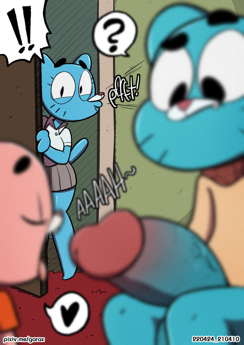 Anais_Watterson Gumball_Watterson Nicole_Watterson The_Amazing_World_of_Gumball garabatoz