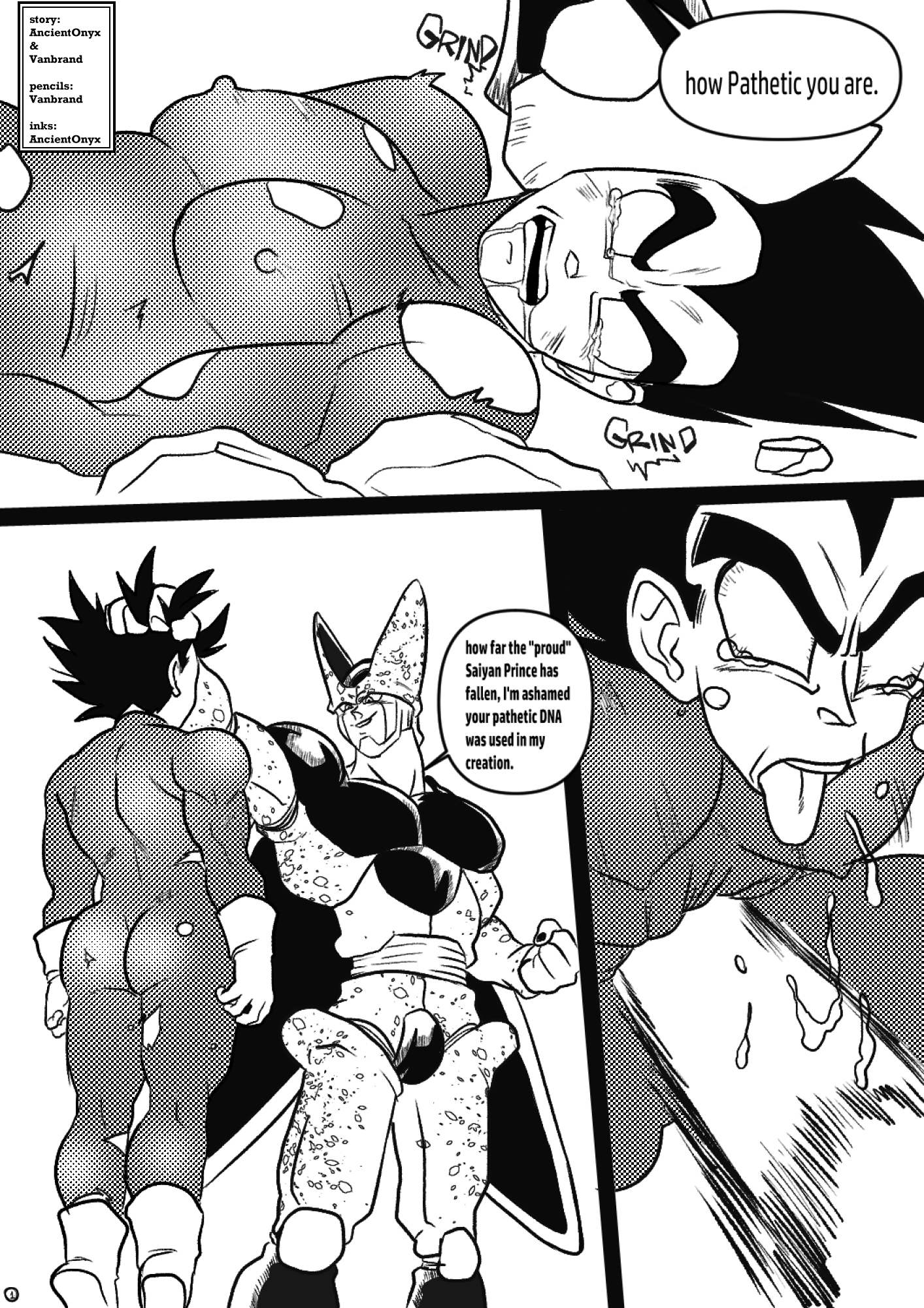 AncientOnyx Cell Dragon_Ball_(series) Vegeta comic