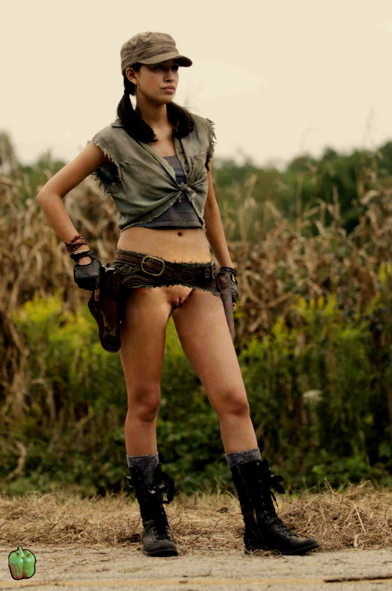 Christian_Serratos Gimpgo Rosita_Espinosa The_Walking_Dead fakes