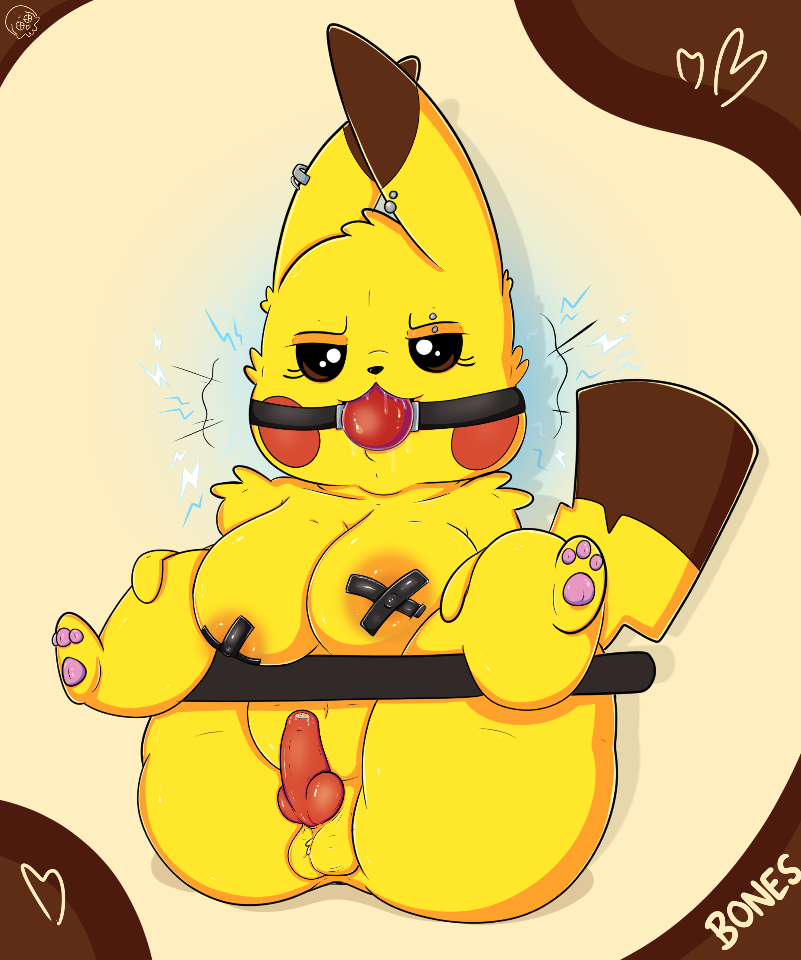 BigBonesArt Pikachu Porkyman