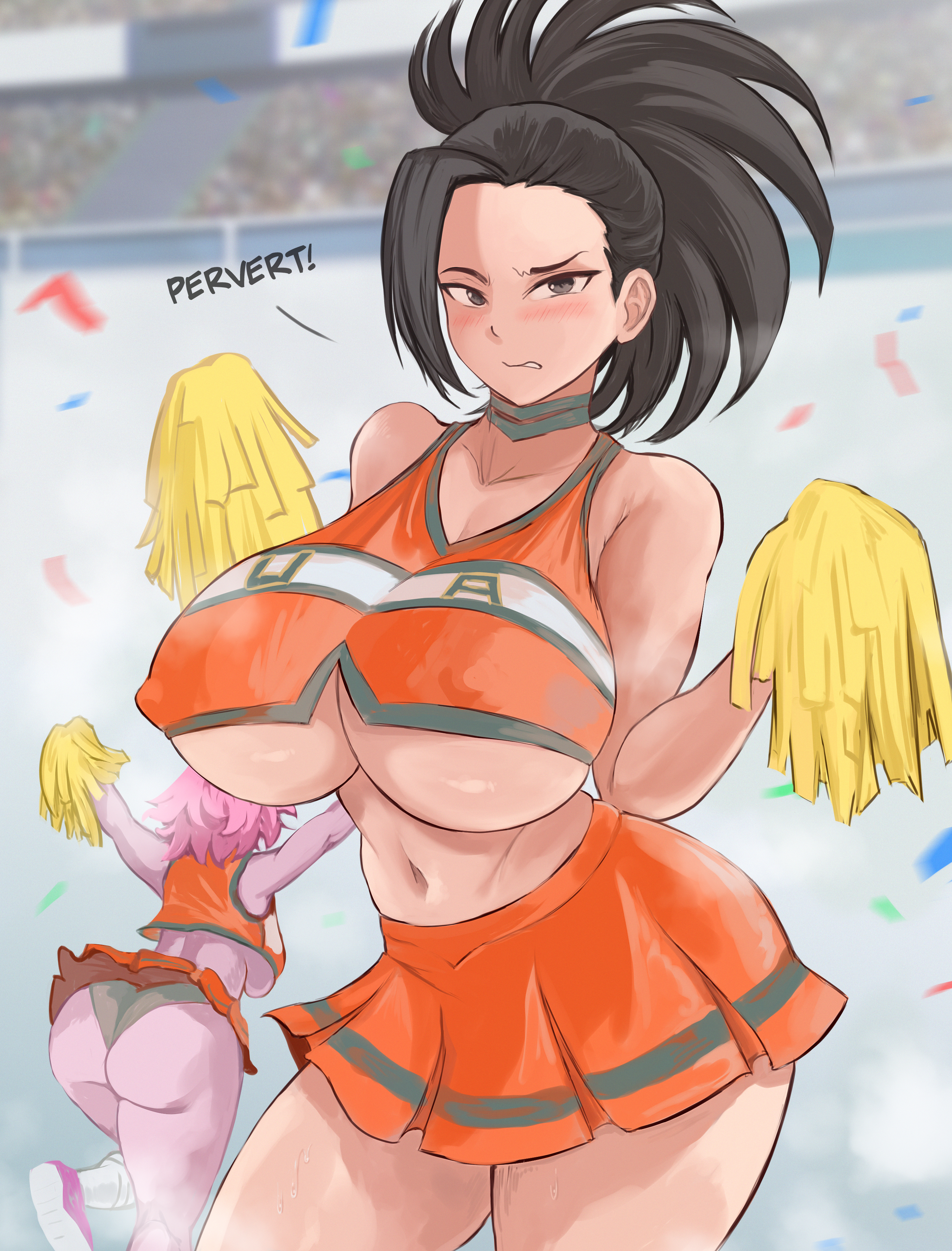 Post 6119113: arachnart Mina_Ashido Momo_Yaoyorozu My_Hero_Academia