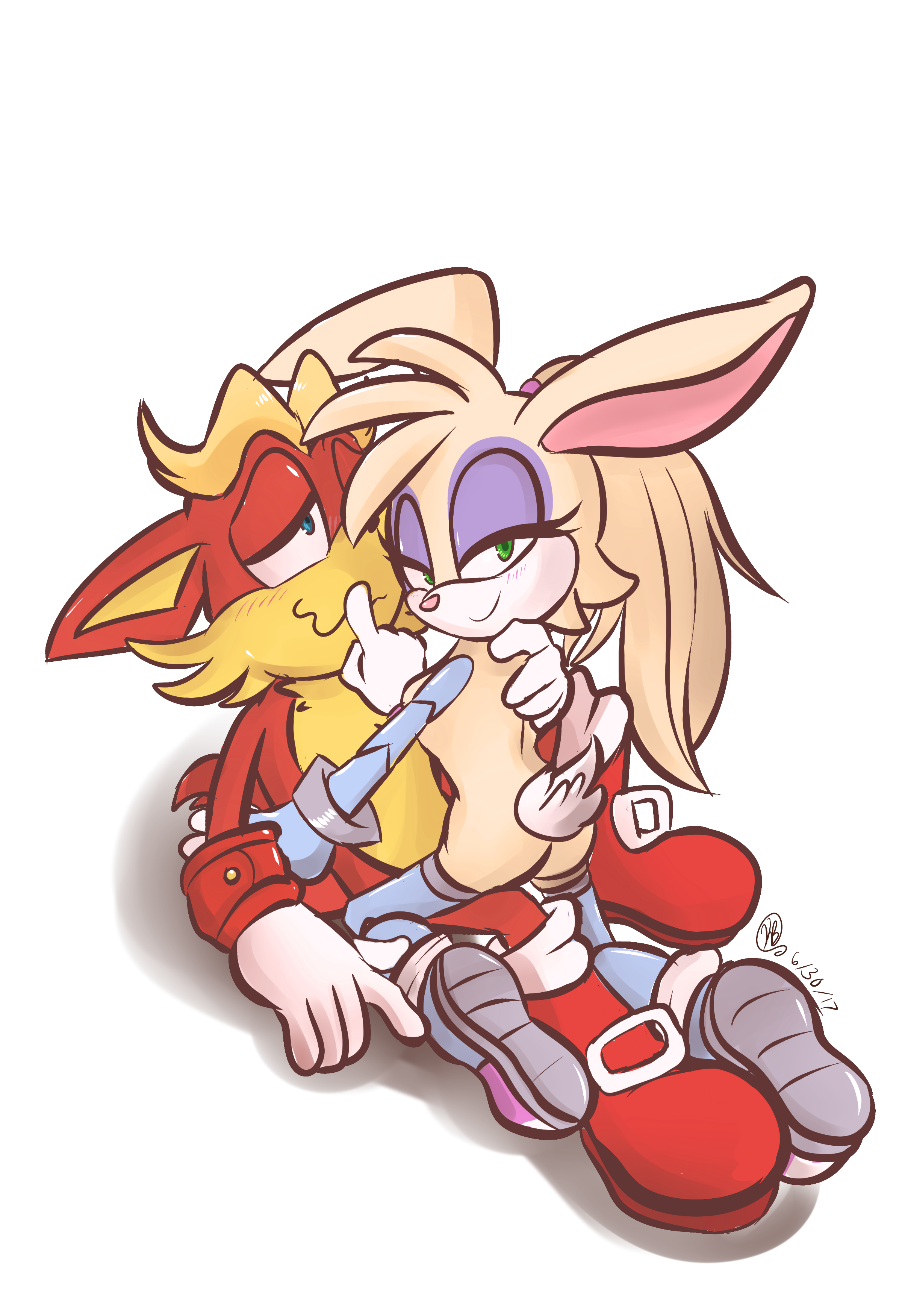 Antoine_D'Coolette Bunnie_Rabbot Sonic_the_Hedgehog_(series)