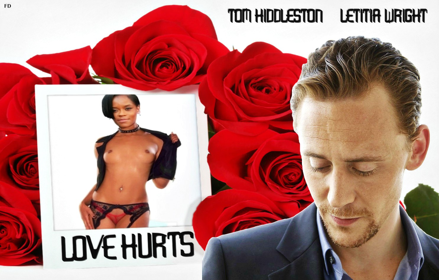 Post 3788687 Edit Fakefamosas Fakes Letitiawright Tomhiddleston 