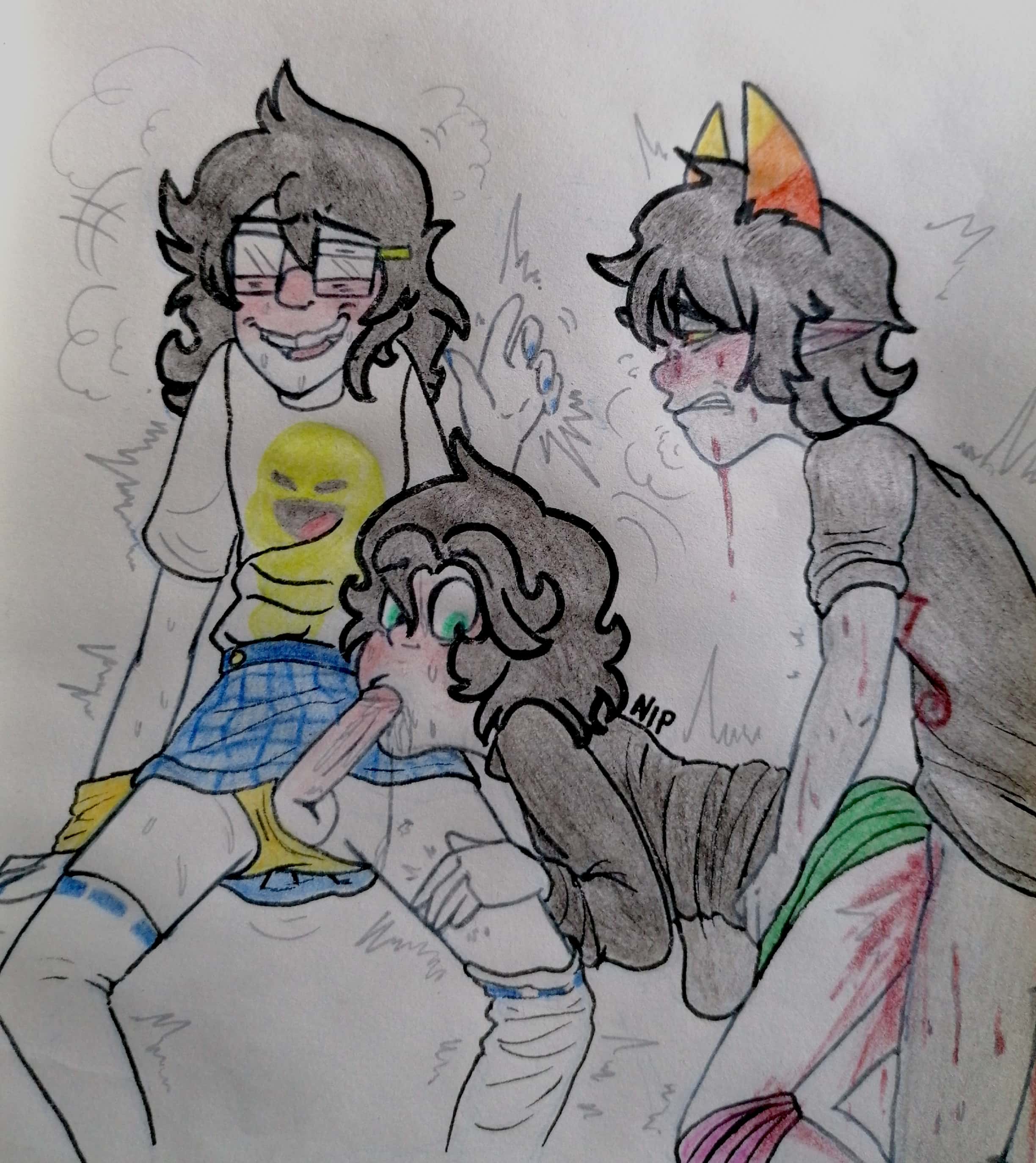 Post 4909078 Hiveswap Homestuck Joeyclaire Johnegbert Juneegbert Nip Xefrostritoh