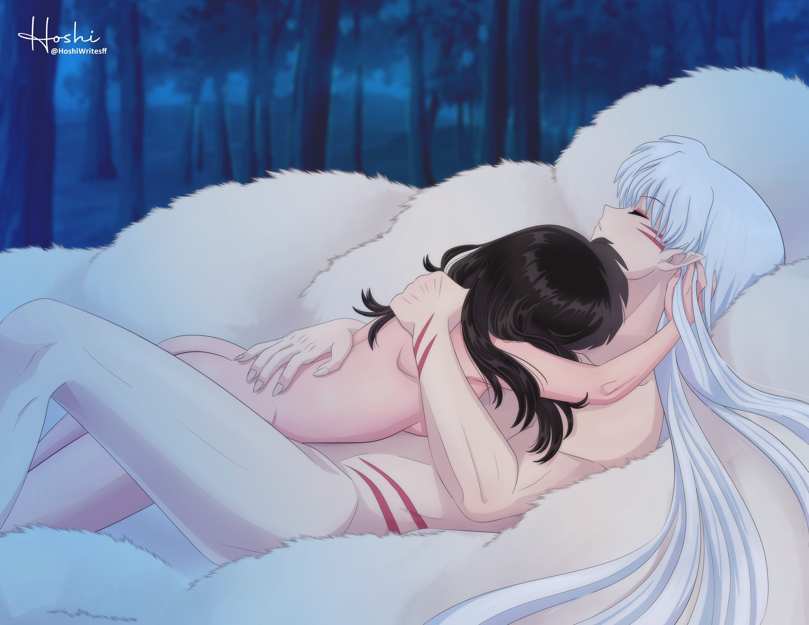 Hoshi-no-Negai Inuyasha_(series) Rin Sesshoumaru