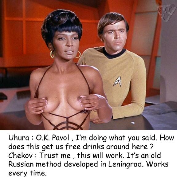 Post 1671748 Fakes Hf Artist Nichelle Nichols Nyota Uhura Pavel Chekov Star Trek Walter Koenig
