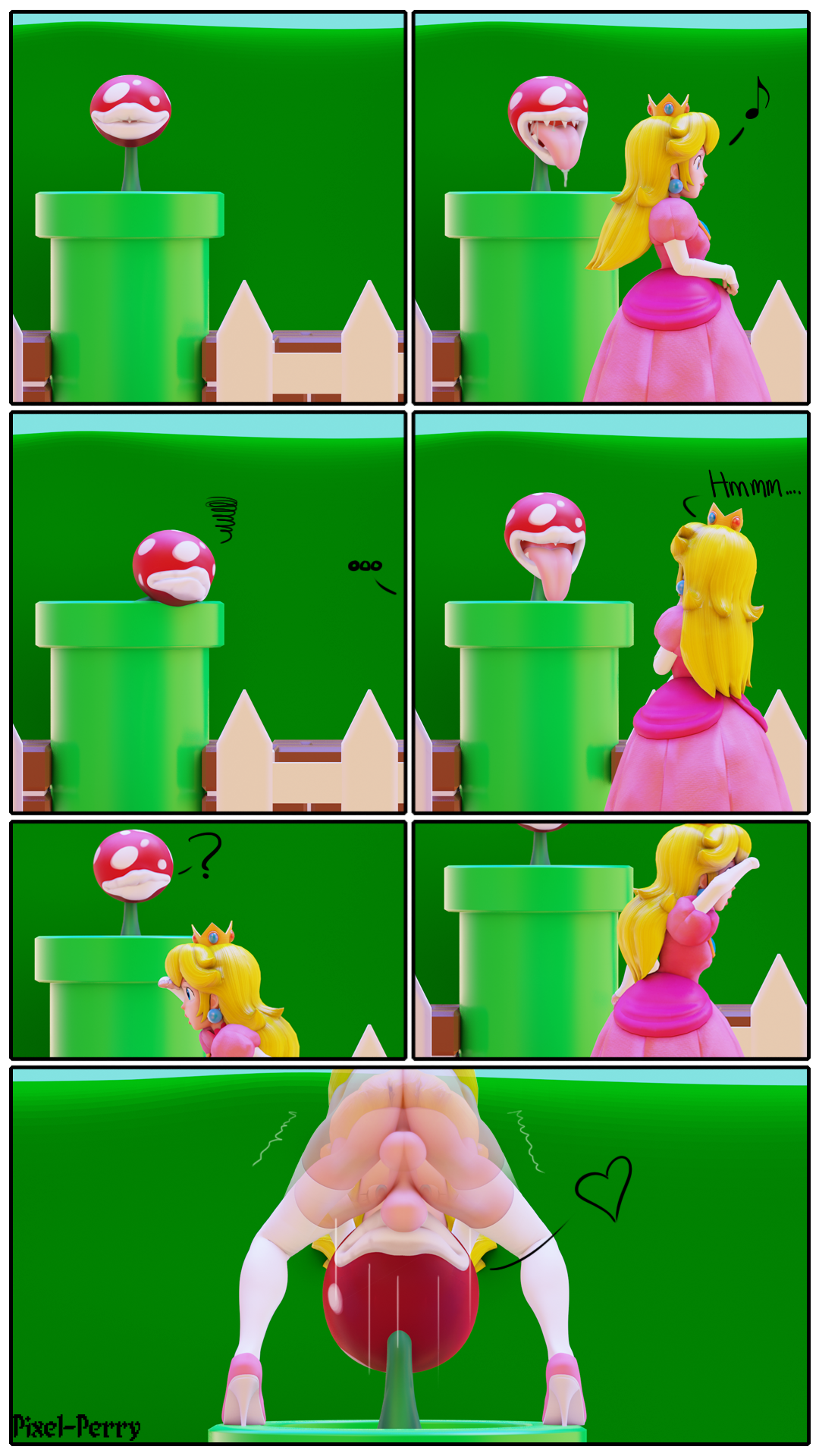 Post 2983001: comic Piranha_Plant Pixel-Perry Princess_Peach  Super_Mario_Bros.