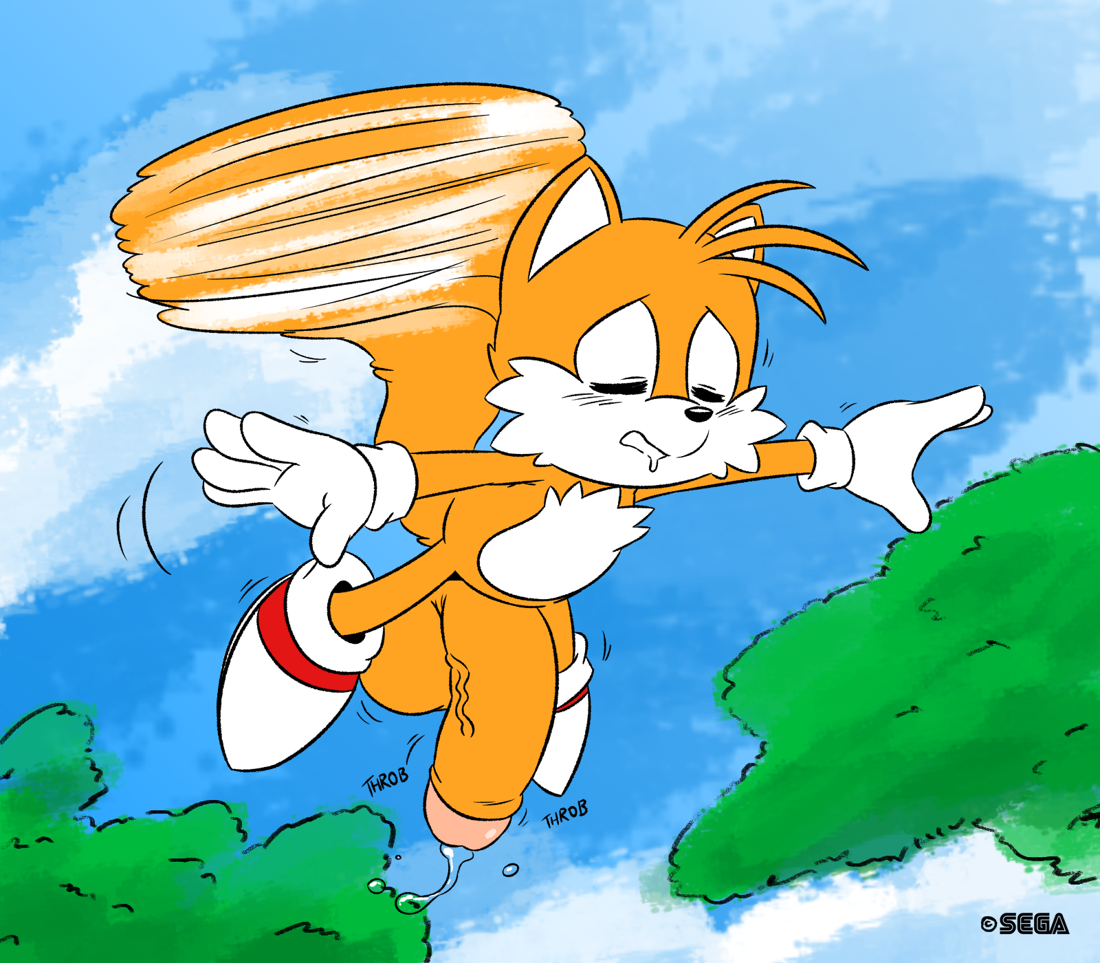 Tails flying sprite
