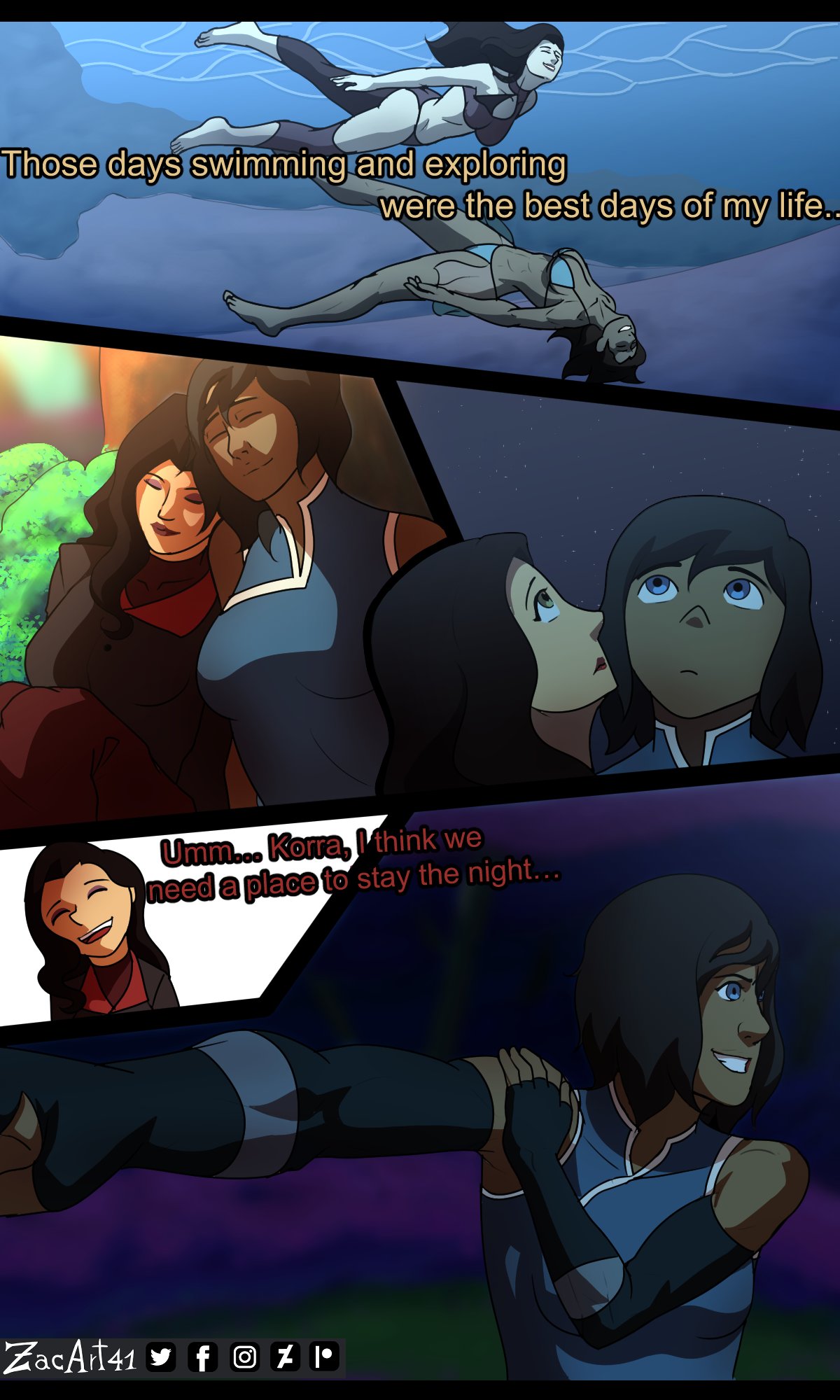 Asami_Sato Avatar_the_Last_Airbender Korra The_Legend_of_Korra Zacart41 comic