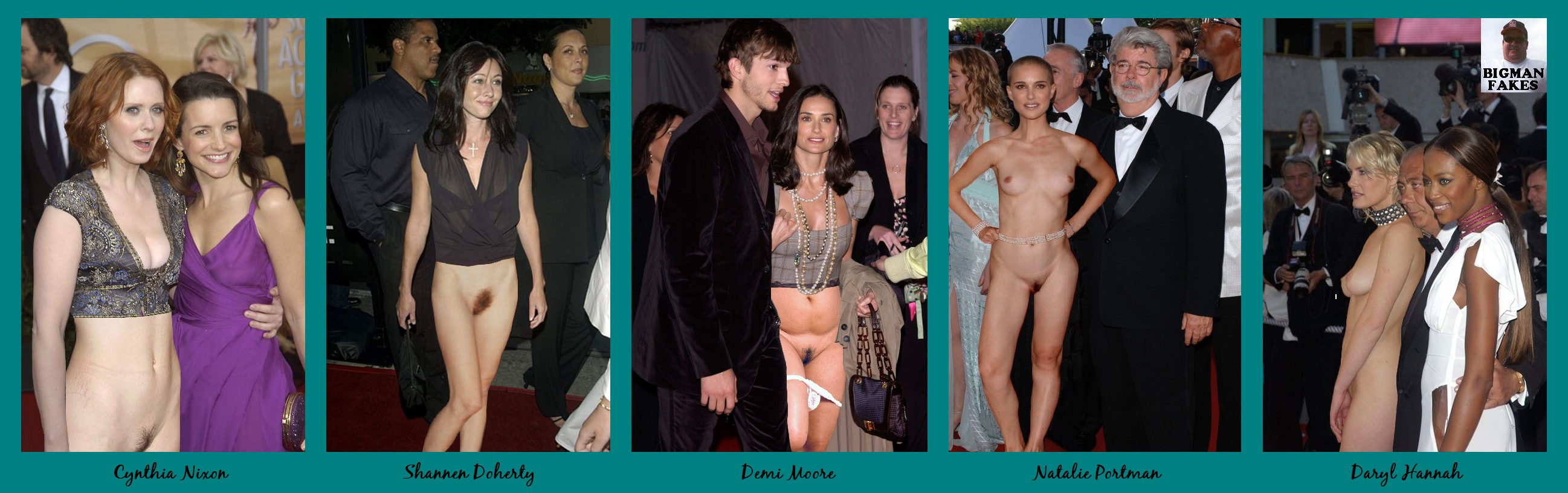 Ashton_Kutcher Cynthia_Nixon Daryl_Hannah Demi_Moore Fawaz_Gruosi George_Lucas Kristin_Davis Naomi_Campbell Natalie_Portman Shannen_Doherty bigman fakes