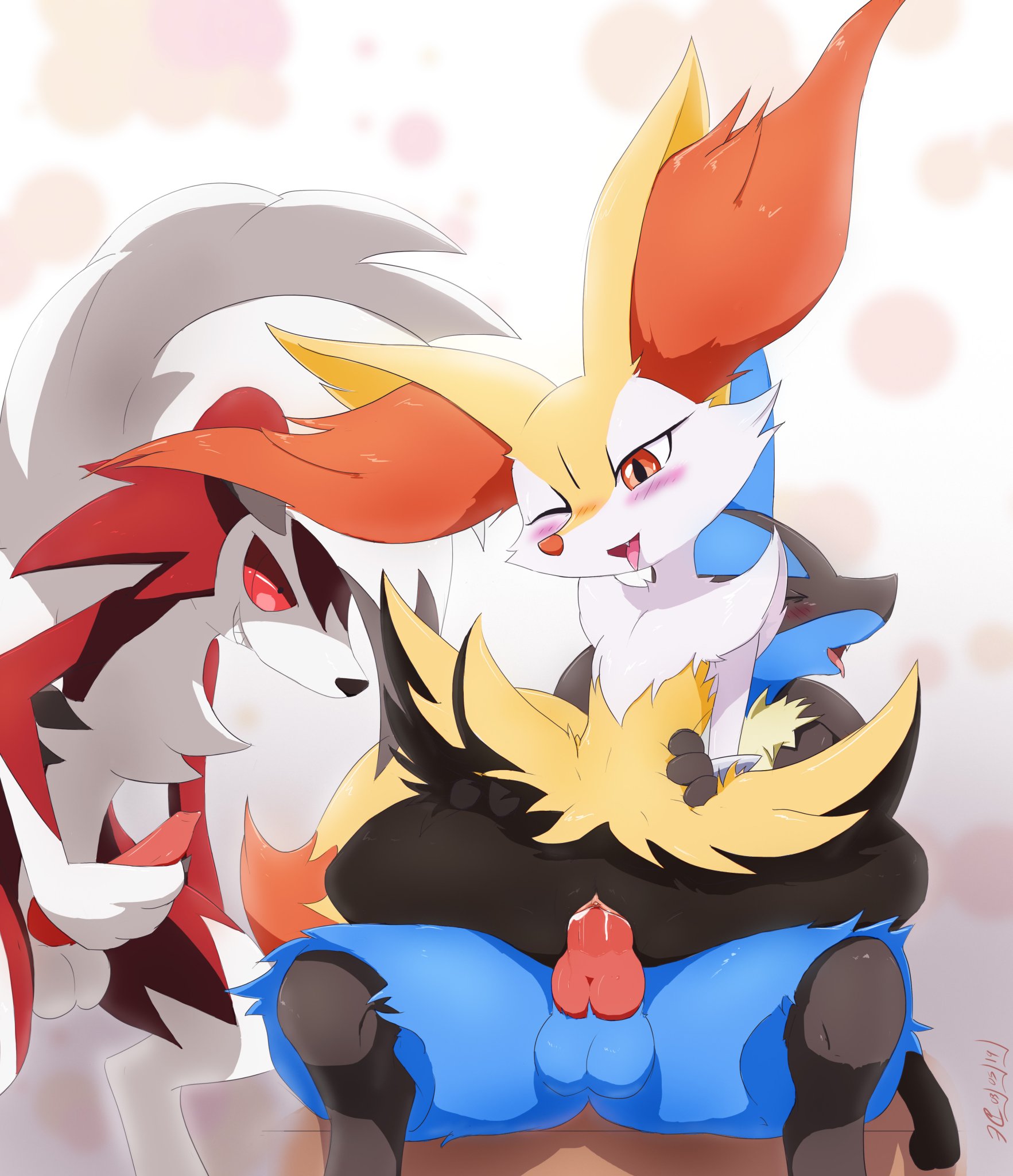 Post 3000829 Braixen Erizzz Lucario Lycanroc Midnightlycanroc Porkyman 4430