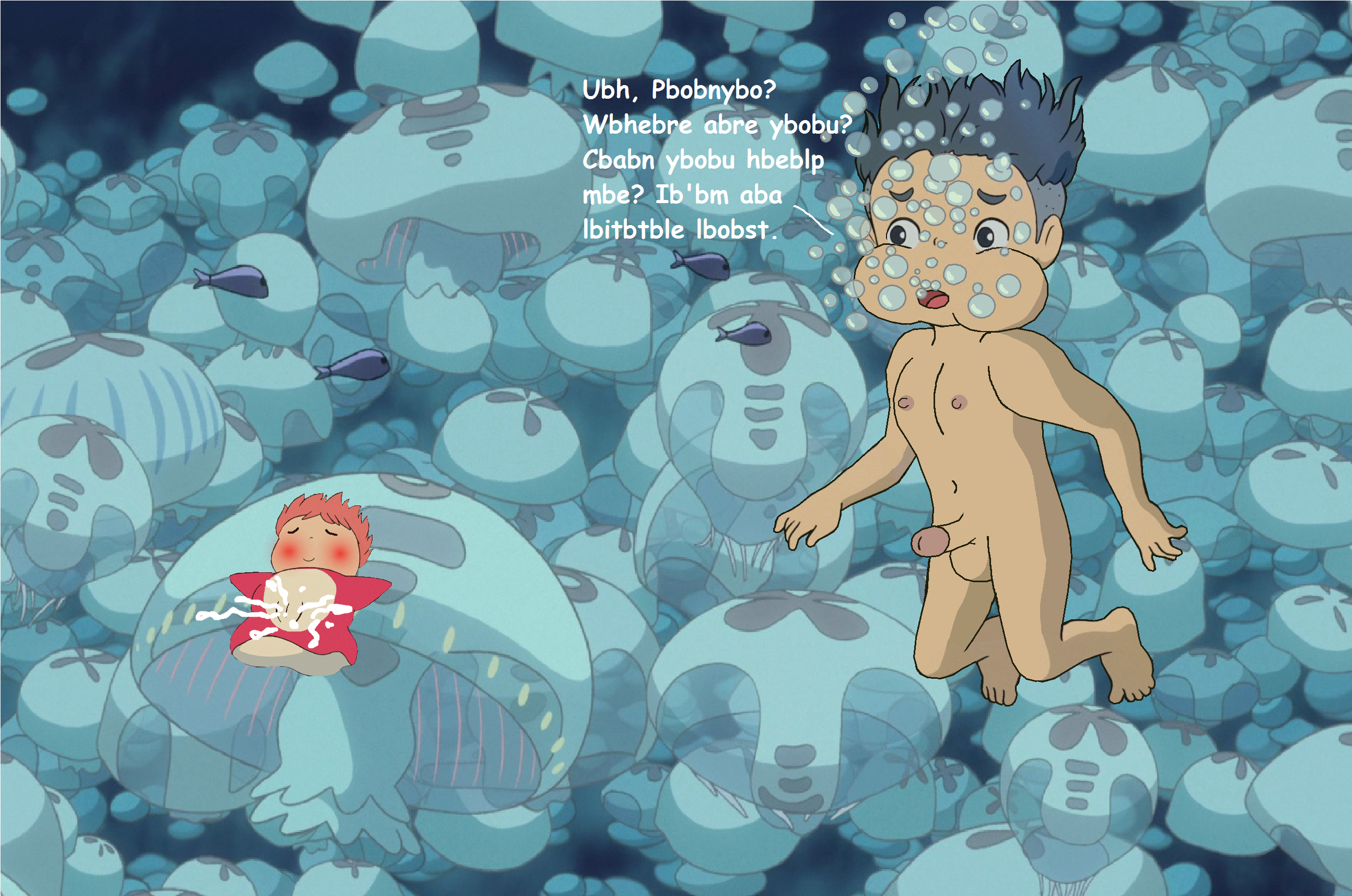 Post 2948999: edit FeetLovers8841 Ponyo Ponyo_on_a_Cliff_by_the_Sea Sousuke