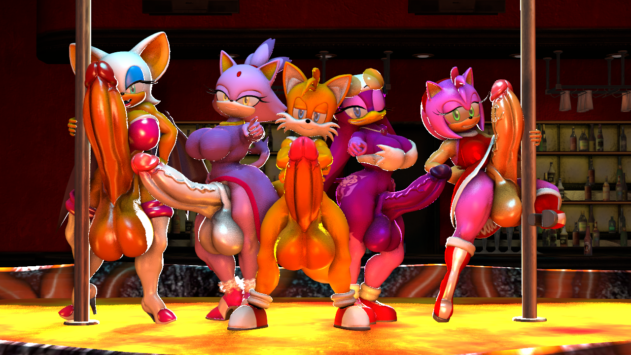 Amy_Rose Blaze_the_Cat Rouge_the_Bat Sonic_the_Hedgehog_(series) Wave_the_Swallow