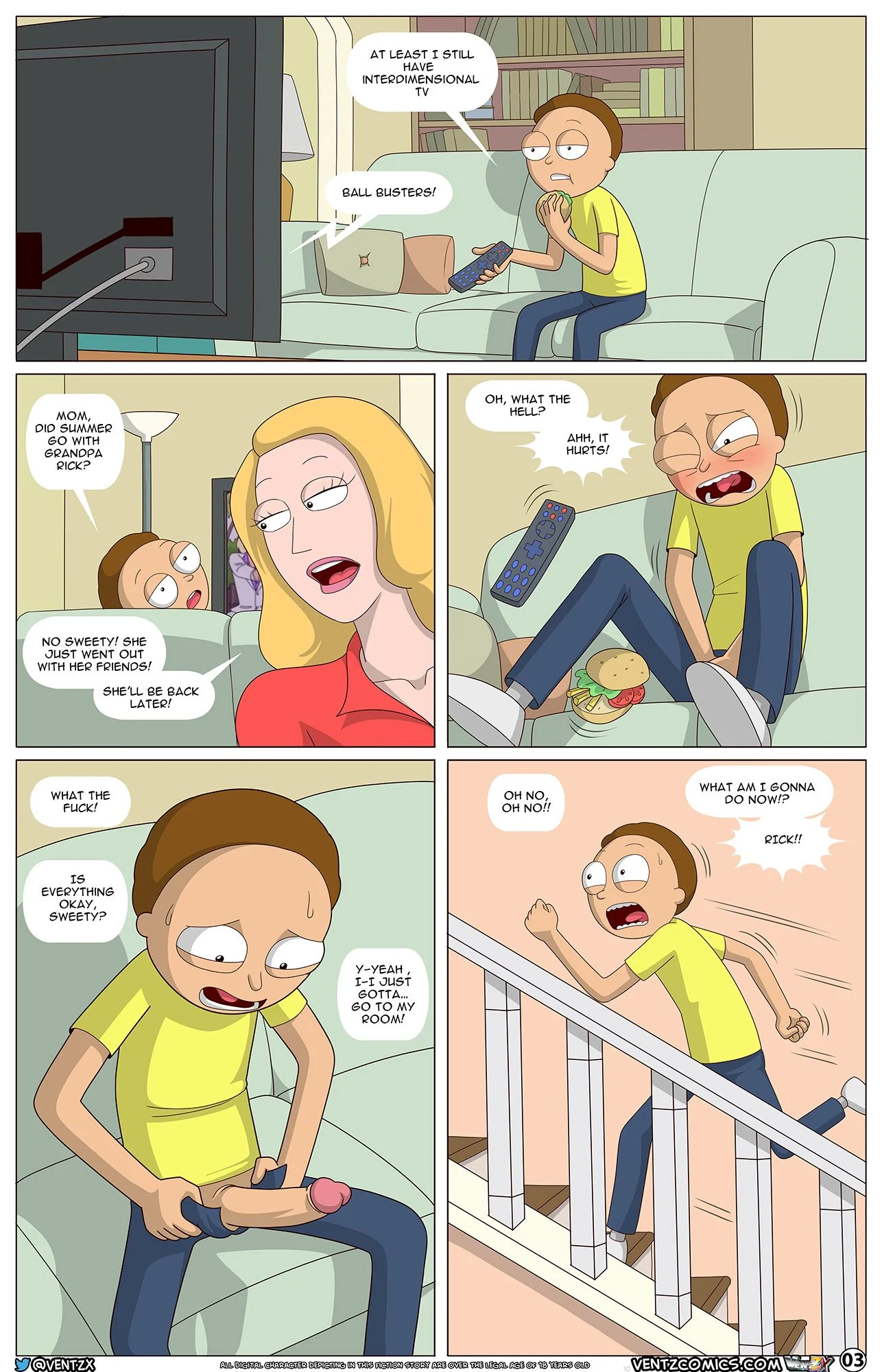 Rick and morty r34 comics