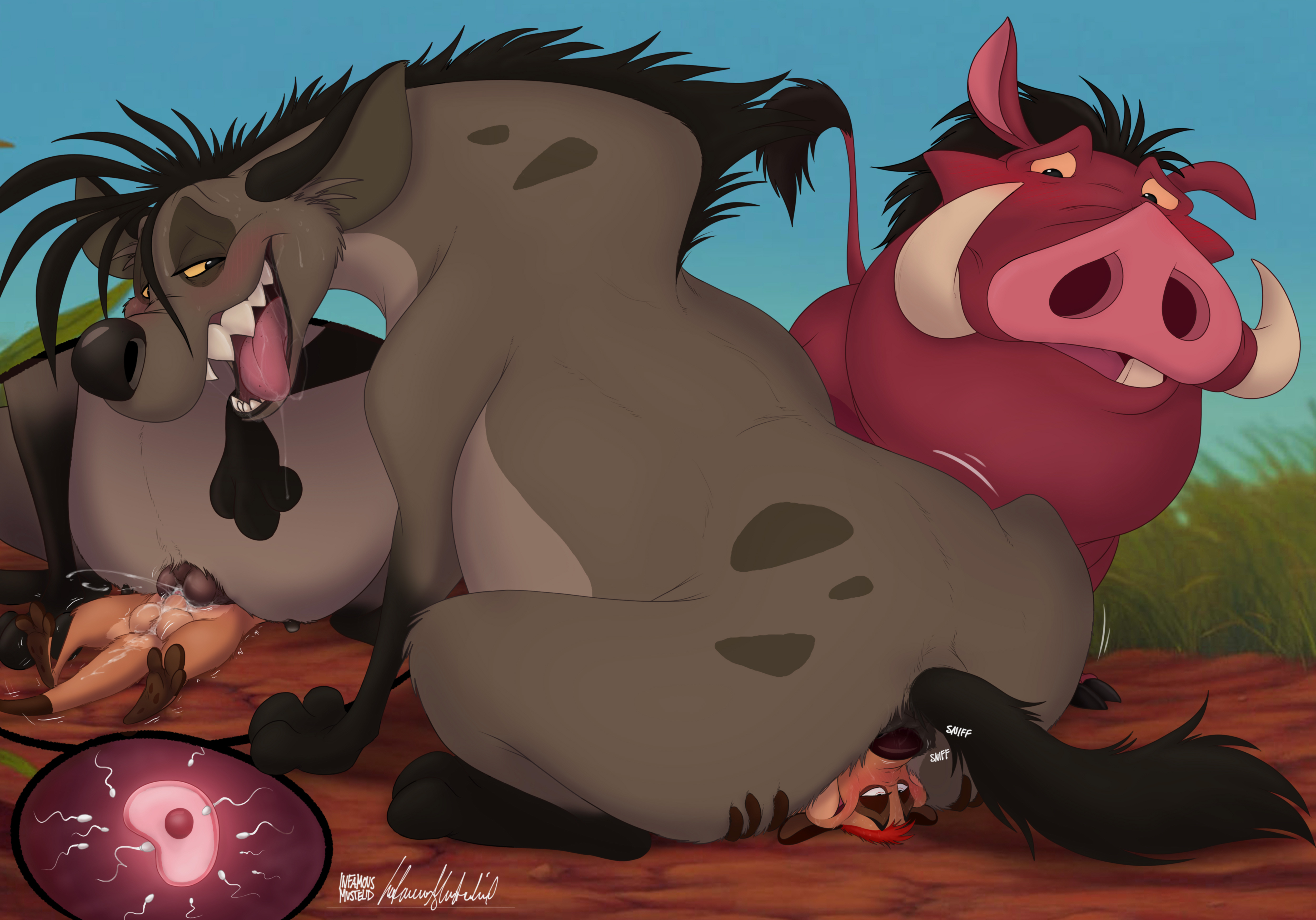 Post 5860881 Infamousmustelid Pumbaa Shenzi The Lion King Timon