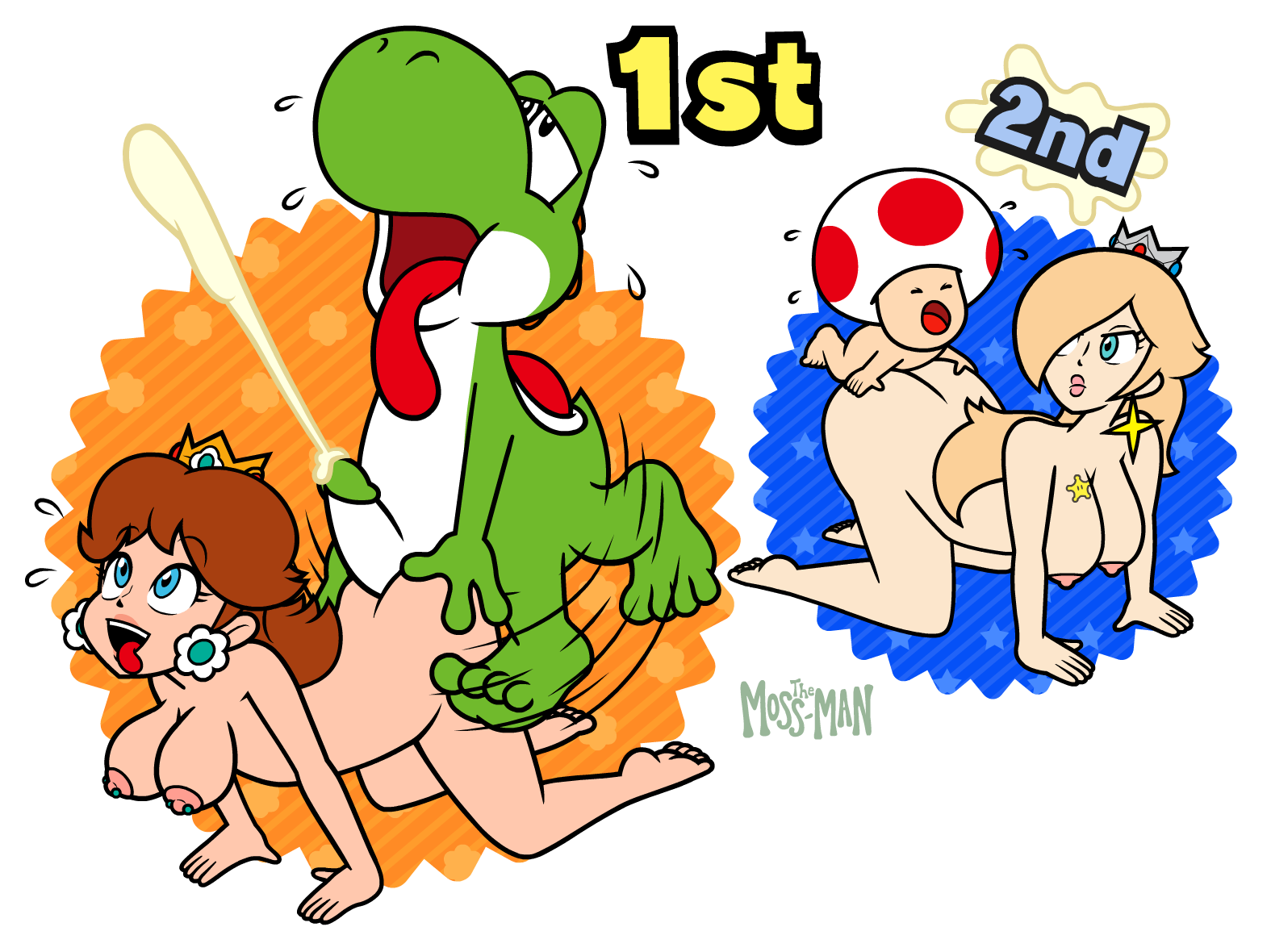 Mario_Party Princess_Daisy Princess_Rosalina Super_Mario_Bros. The_Moss-Man Toad Yoshi