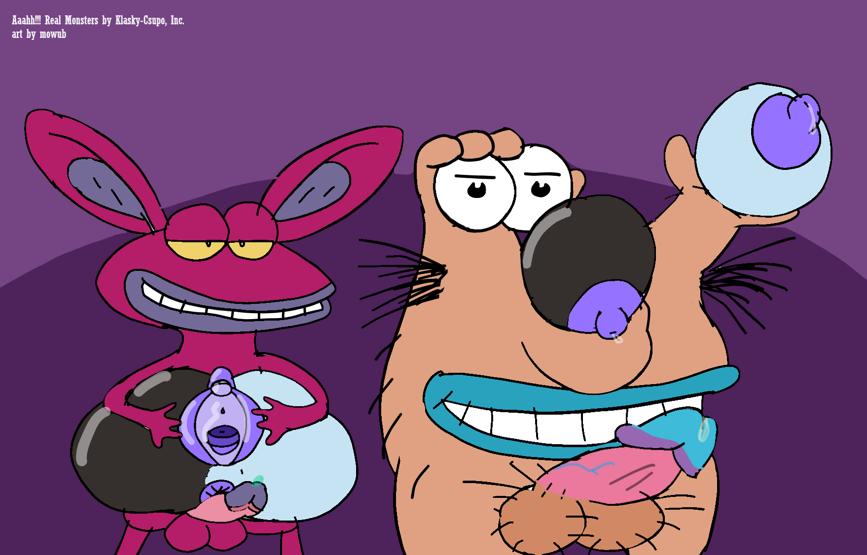 Post 3532630 Aaahh  Real Monsters Ickis Krumm mowub Oblina 