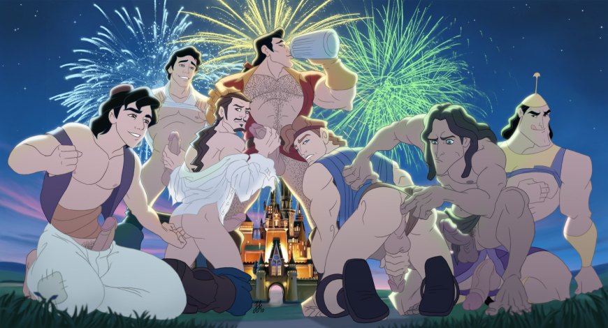 Aladdin Aladdin_(series) Beauty_and_the_Beast Gaston Hercules_(1997_film) Hercules_(character) Kronk Pirates_of_the_Caribbean Prince_Eric Tarzan_(1999_film) Tarzan_(character) The_Emperor's_New_Groove The_Little_Mermaid Will_Turner crossover schizoid