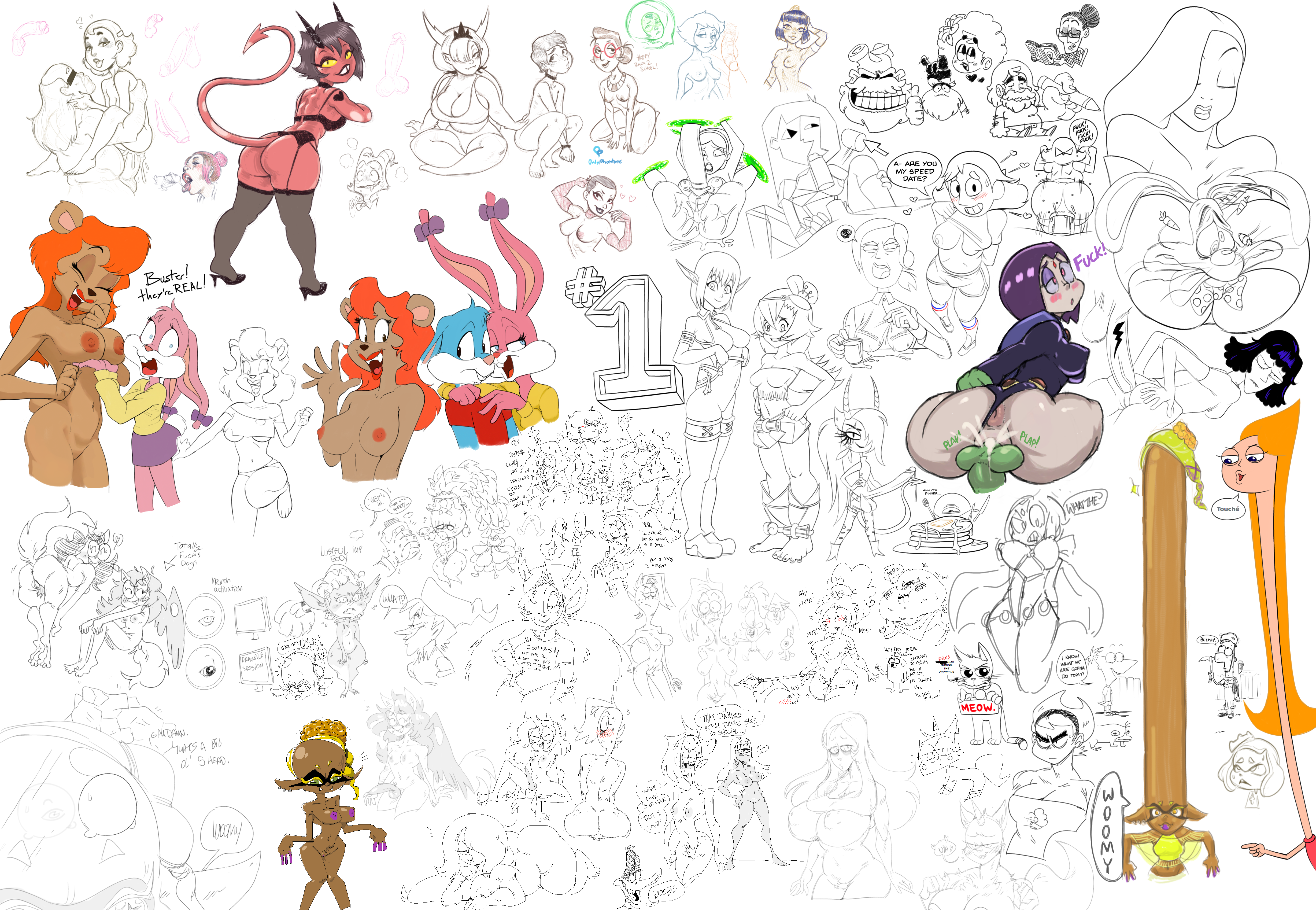 Adventure_Time Amalia_Sheran_Sharm Amethyst Babs_Bunny Blue_Diamond Buster_Bunny Candace_Flynn Cleopatra_Philopator Cleopatra_in_Space Connie_Maheswaran D-rock DC Deadpool_(series) Deep_Cut Deltarune Duck_Dodgers Duck_Dodgers_(series) Ena Ena_(series) Evangelyne Ferb_Fletcher Finn_the_Human Frye FutaFunLord Greg_Universe Hatebit Hekapoo Helluva_Boss Homestuck Incogneato Inkling Inside_Job Jade_Harley Jake_the_Dog Jessica_Rabbit Jessica_W. Joel_G Julie_Bruin Jungle_Princess Kris_Dreemurr Lapis_Lazuli Legend_of_Zelda Link Looney_Tunes Lord_Dominator Lord_Hater MDDNAZ MHasses Mandy Marco_Diaz Marvel Midna Millie Moxxie Ms._Frankie Negasonic_Teenage_Warhead Noelle_Holiday Pearl Peridot Phineas_Flynn Phineas_and_Ferb Queen_Tyr'ahnee Raven Reagan_Ridley Rick_and_Morty Roger_Rabbit Sallie_May Solar_Opposites Splatoon Splatoon_2 Splatoon_3 Star_vs_the_Forces_of_Evil Steven_Universe Susie Sylvia Teen_Titans The_Grim_Adventures_of_Billy_and_Mandy Tiny_Toon_Adventures Unikitty Unikitty! Wakfu Wander Wander_Over_Yonder Who_Framed_Roger_Rabbit X-Men YearOfTheKronky crossover tagme