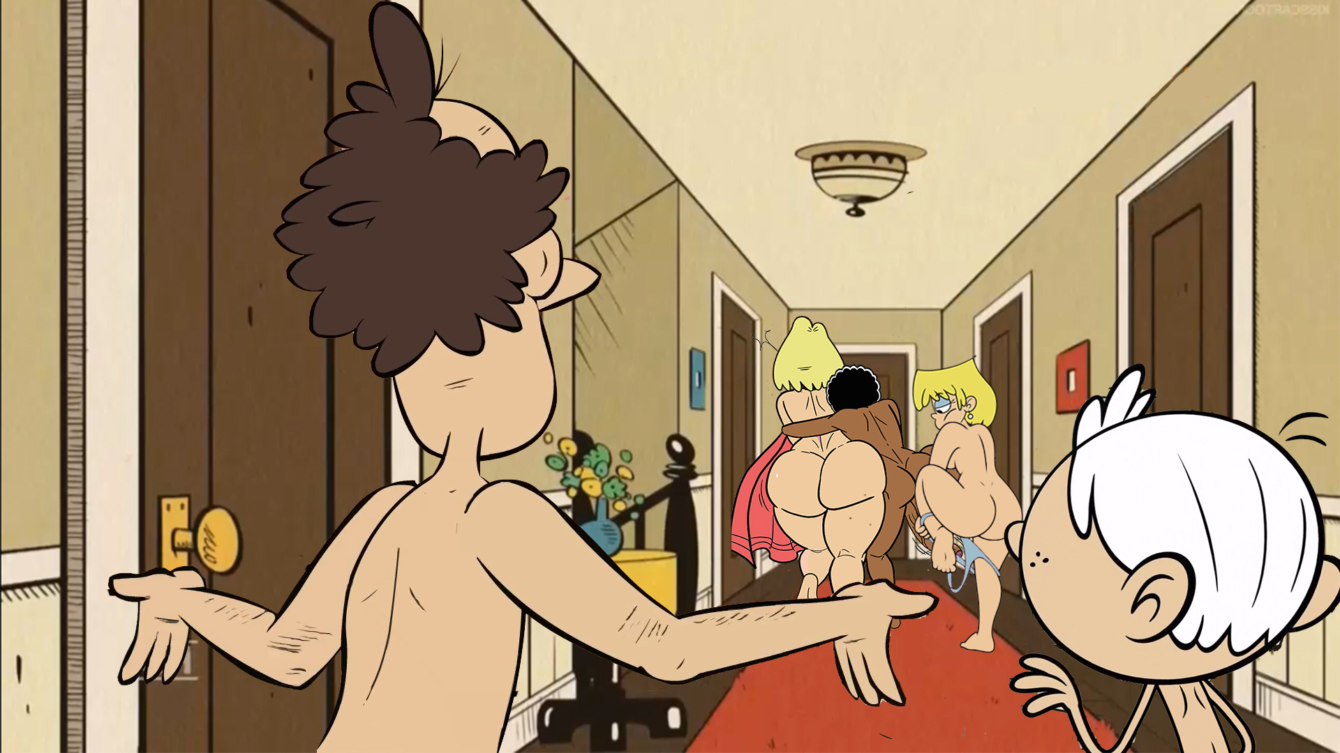 Clyde_McBride Lincoln_Loud Lori_Loud Lynn_Loud_Sr. Nachosik Rita_Loud The_Loud_House