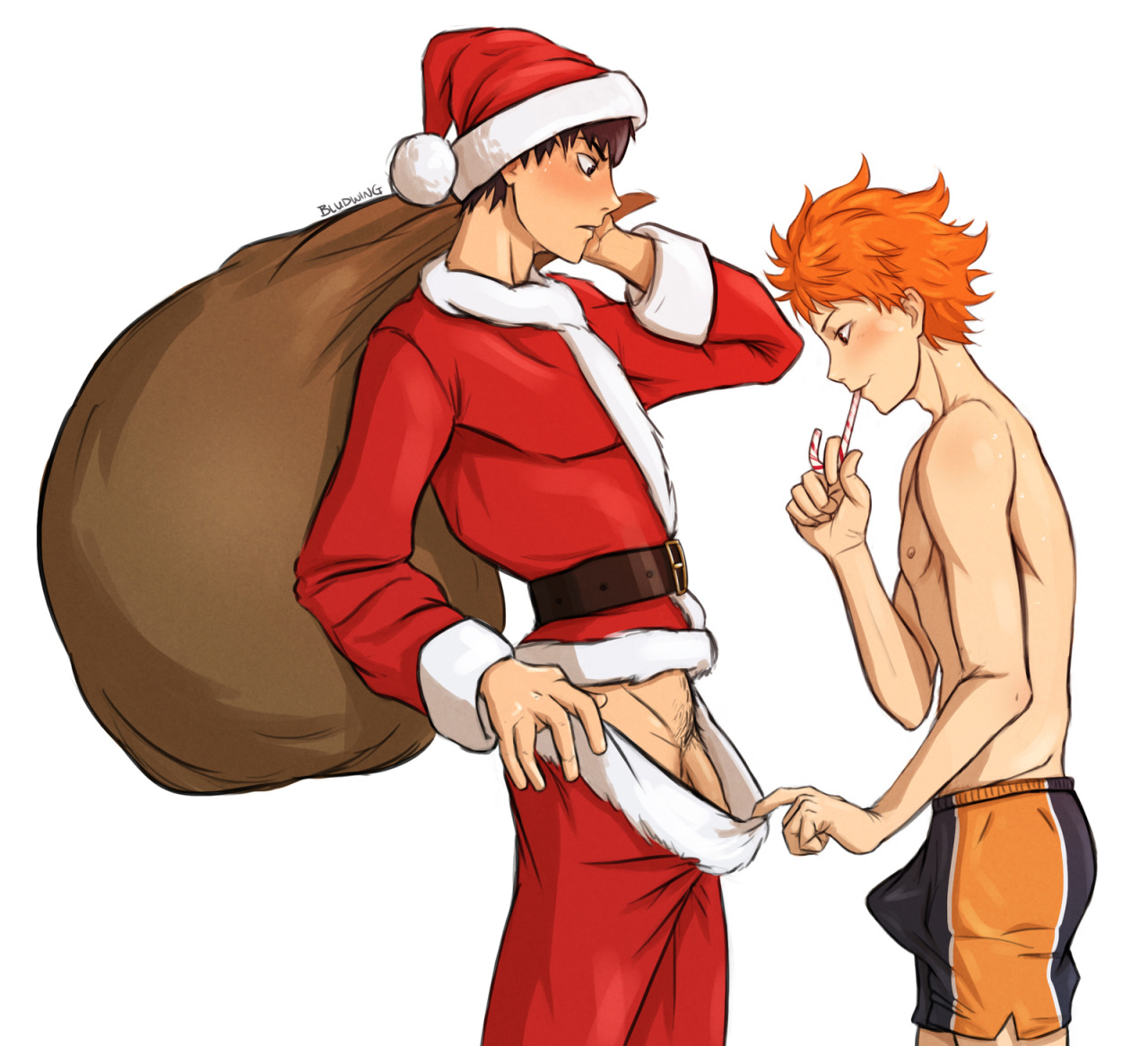 Post 1759879: Bludwing Christmas cosplay Haikyuu!! Santa_Claus Shoyo_Hinata  Tobio_Kageyama