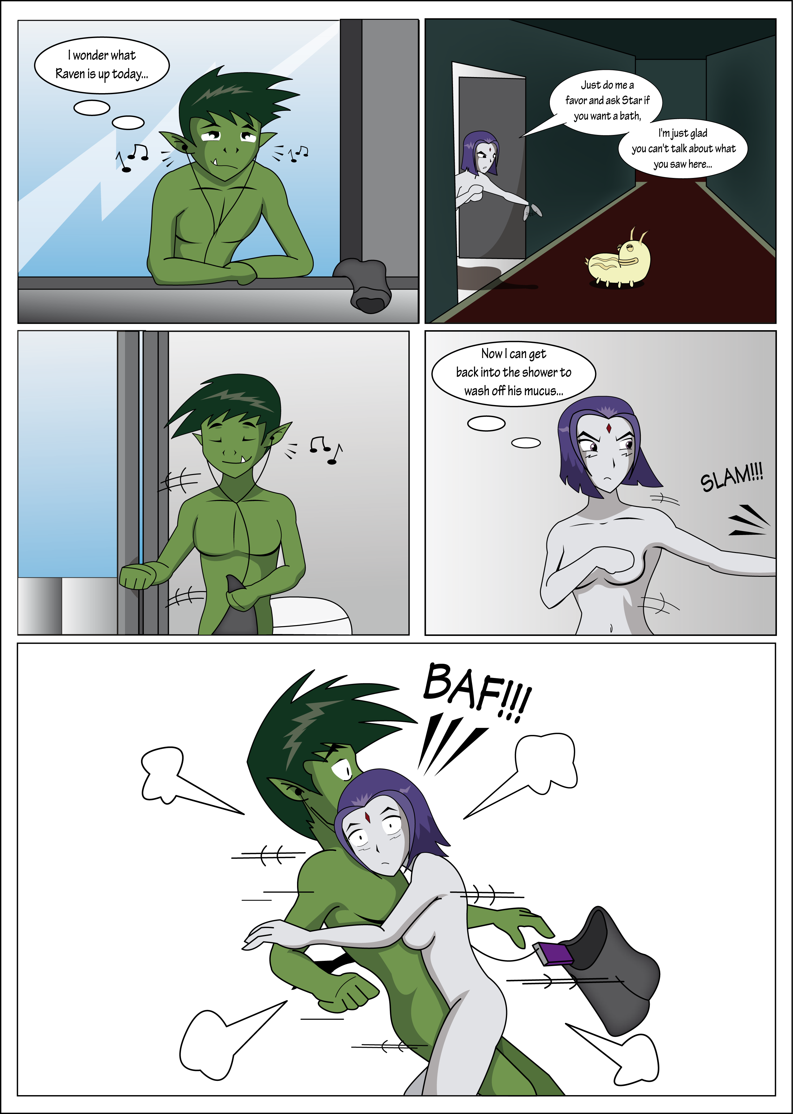 Teen titans: beast boy loves raven