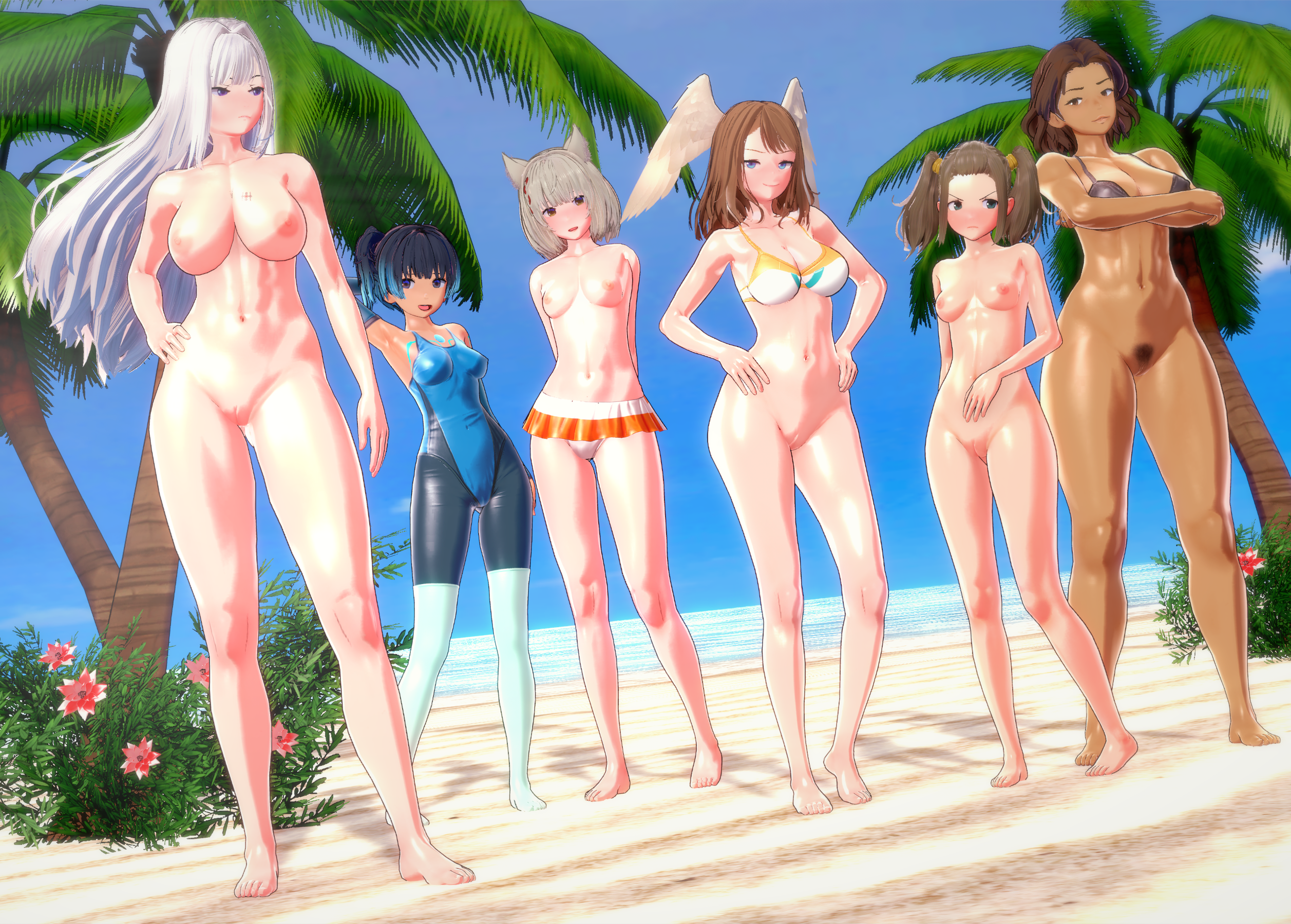 Ethel Eunie Mio Monica_Vandham Sena Shania_Reid Xenoblade_Chronicles_3 dume