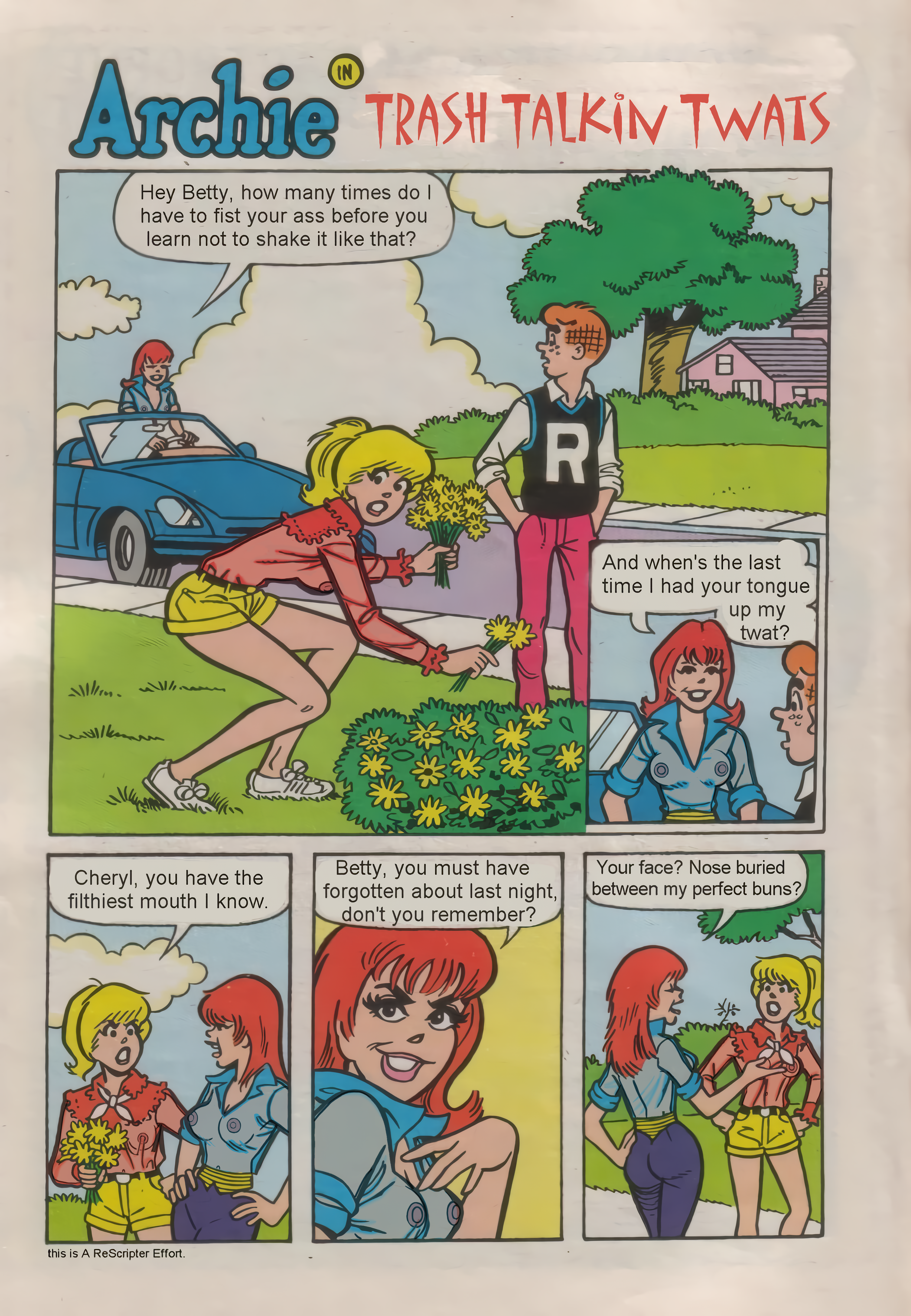 Archie_Andrews Archie_Comics Betty_Cooper Cheryl_Blossom Smudge_Proof comic posted4you