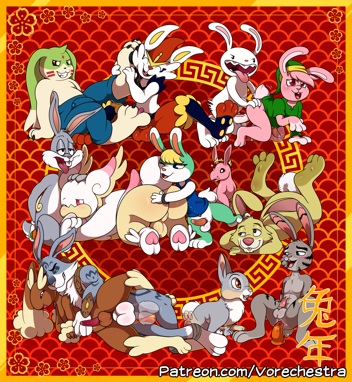 A_Link_to_the_Past Animal_Crossing Audino Bambi Bugs_Bunny Bunny_Link Bunnymund Cinderace Digimon Dragon_Age_Inquisition Gargomon Jack_Savage Legend_of_Zelda Link Looney_Tunes Lopunny Max Nug Nug_King Porkyman Rabbit Rise_of_the_Guardians Sam_and_Max Sasha Thumper Vorechestra Winnie_the_Pooh Zootopia crossover