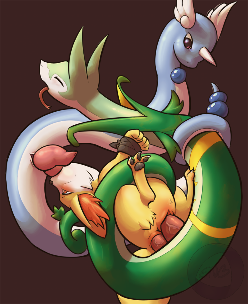 BluePointMitzi Dragonair Fennekin Porkyman Serperior