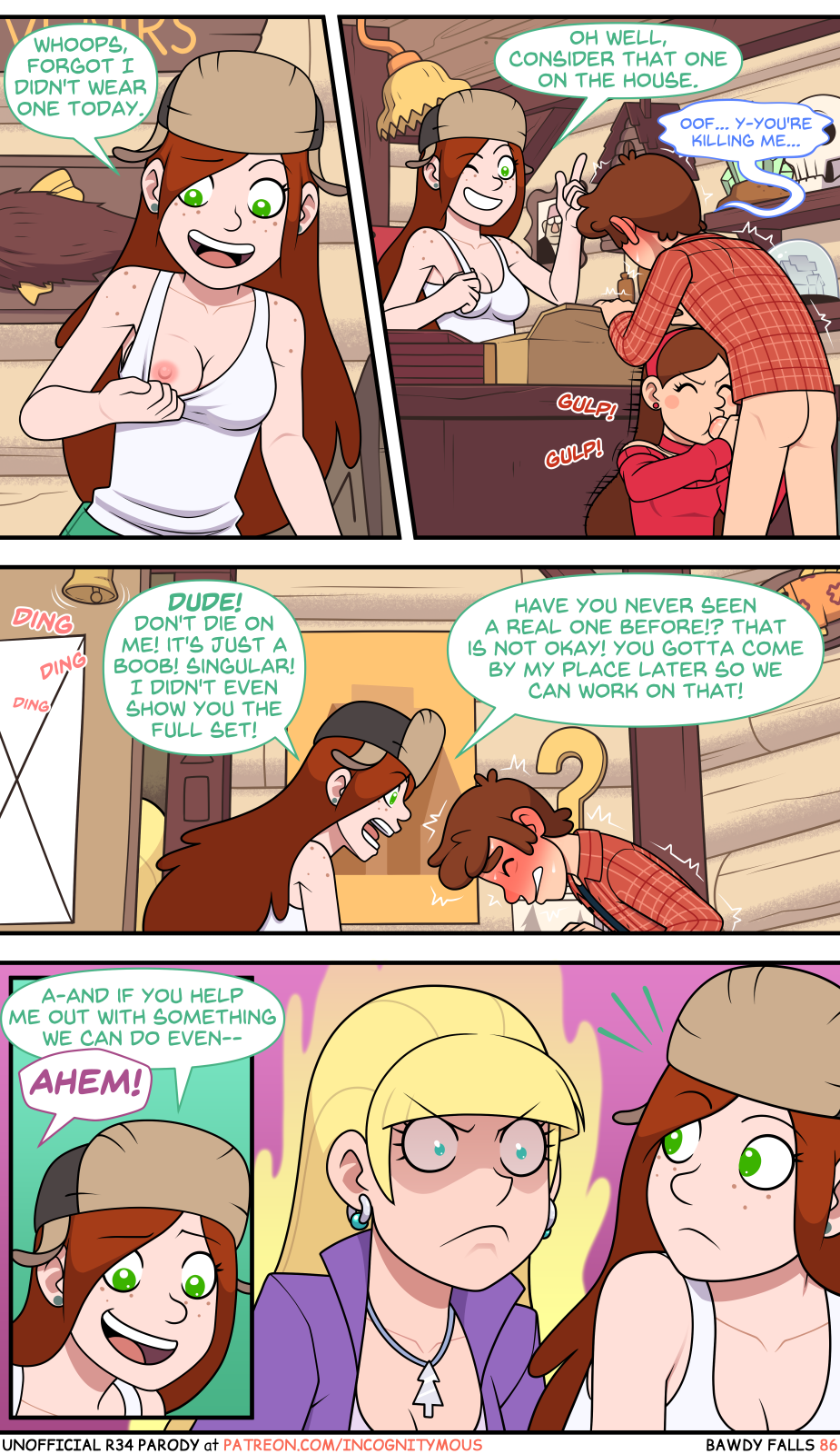 Post 3550849: comic Dipper_Pines Gravity_Falls Incognitymous Mabel_Pines  Pacifica_Northwest Wendy_Corduroy