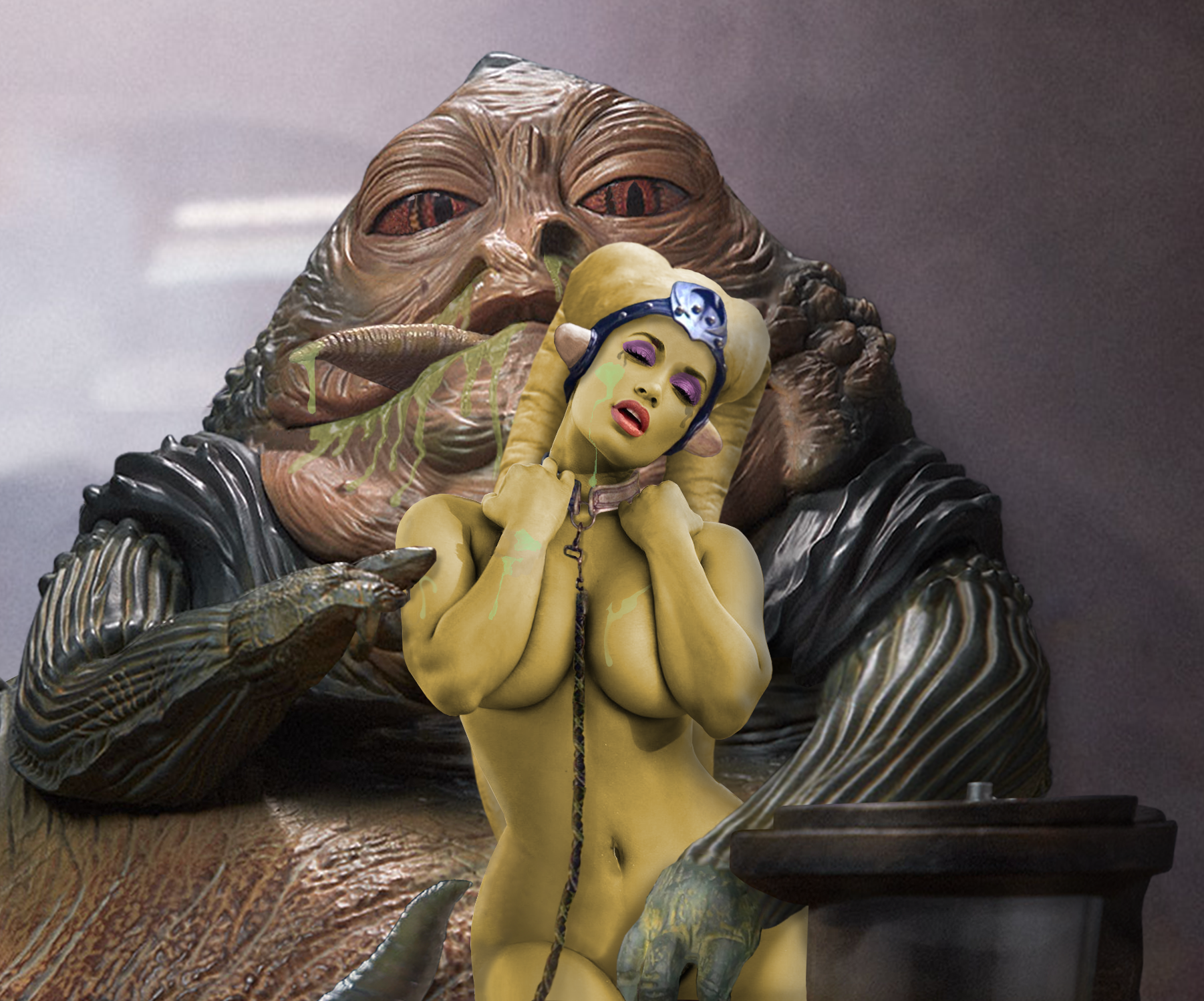 Hutt Jabba_the_Hutt Jessica_Kylie Oola Return_of_the_Jedi Star_Wars Twi'lek demogoron fakes