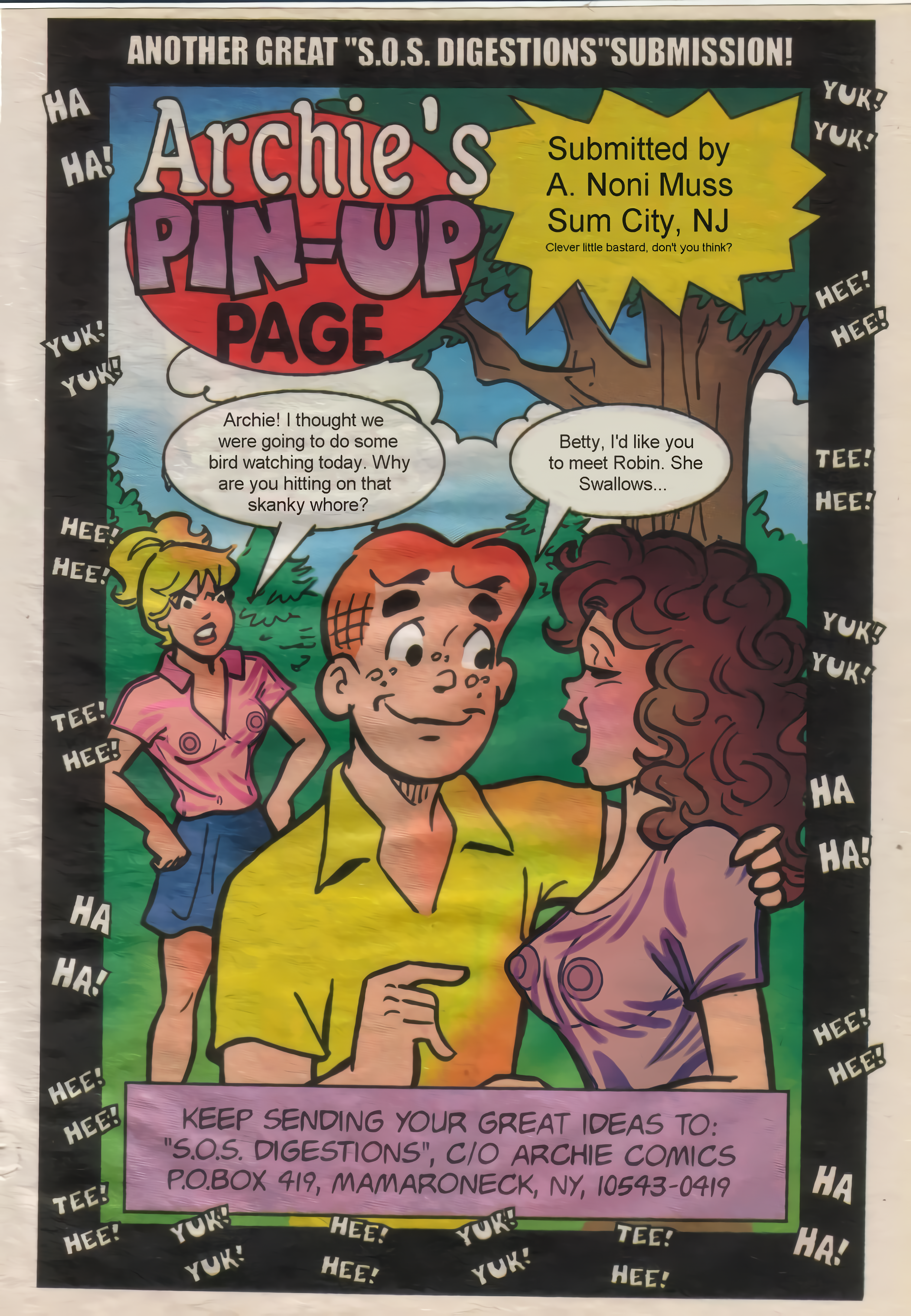 Archie_Andrews Archie_Comics Betty_Cooper Smudge_Proof comic posted4you