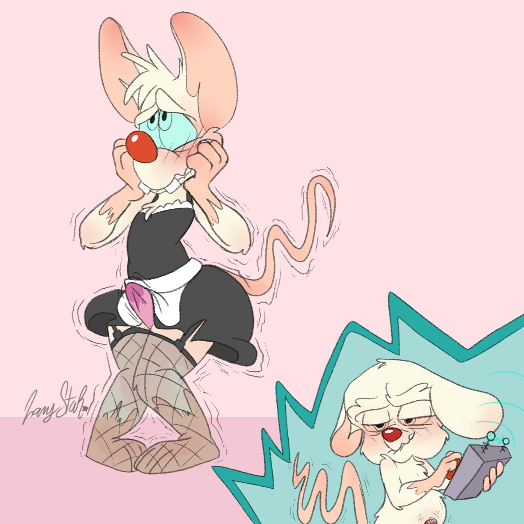 Pinky and the brain art