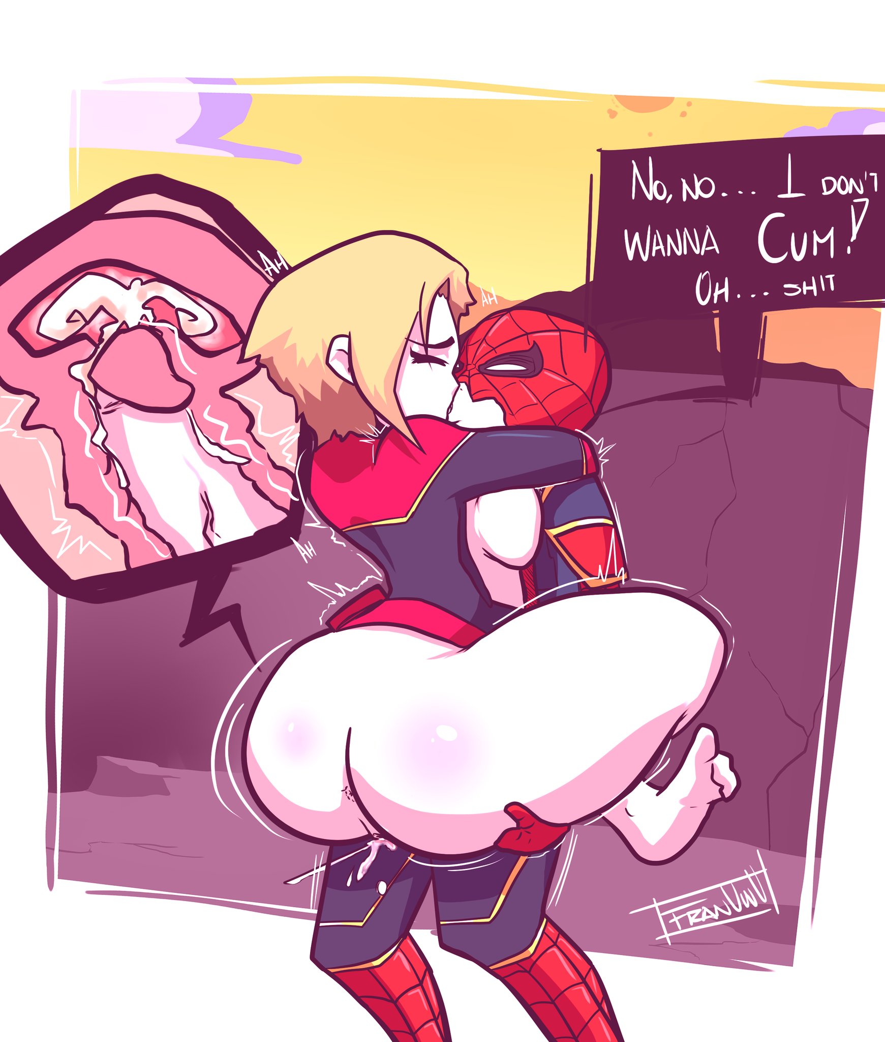 Captain marvel x spider man porn