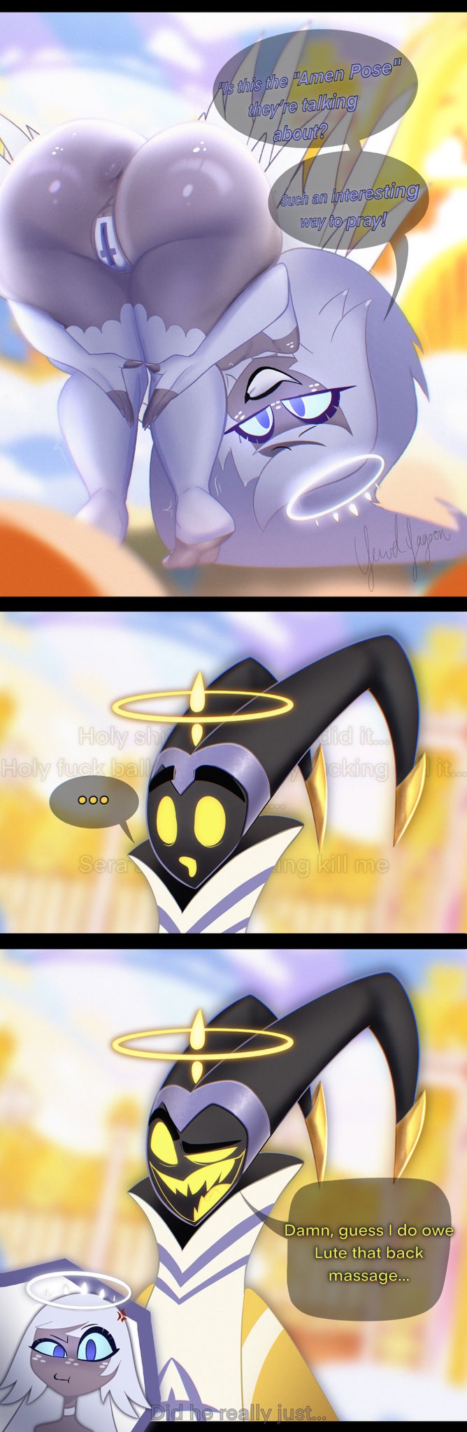 Adam x emily hazbin hotel