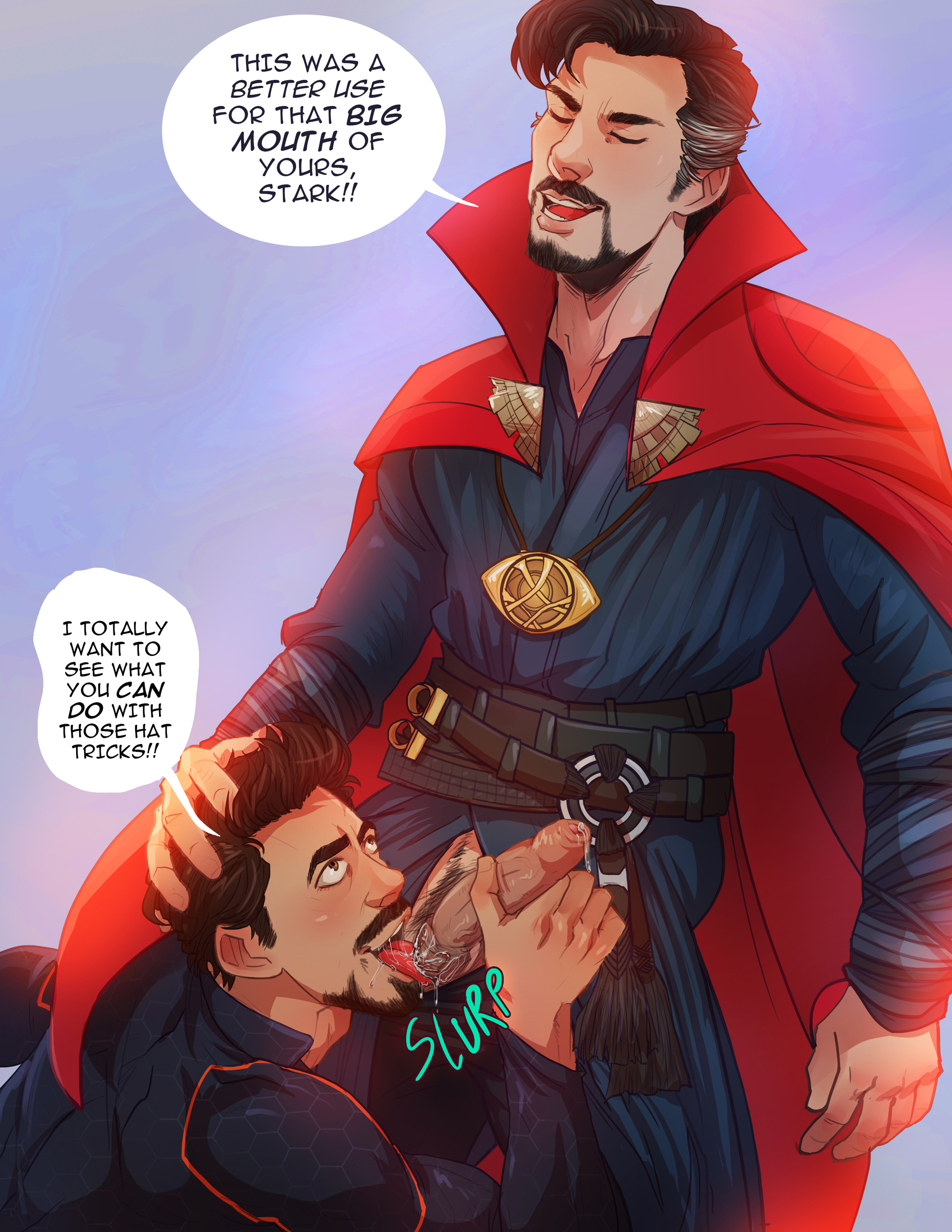 Post 3095600: Iron_Man Marvel Stephen_Strange Tony_Stark