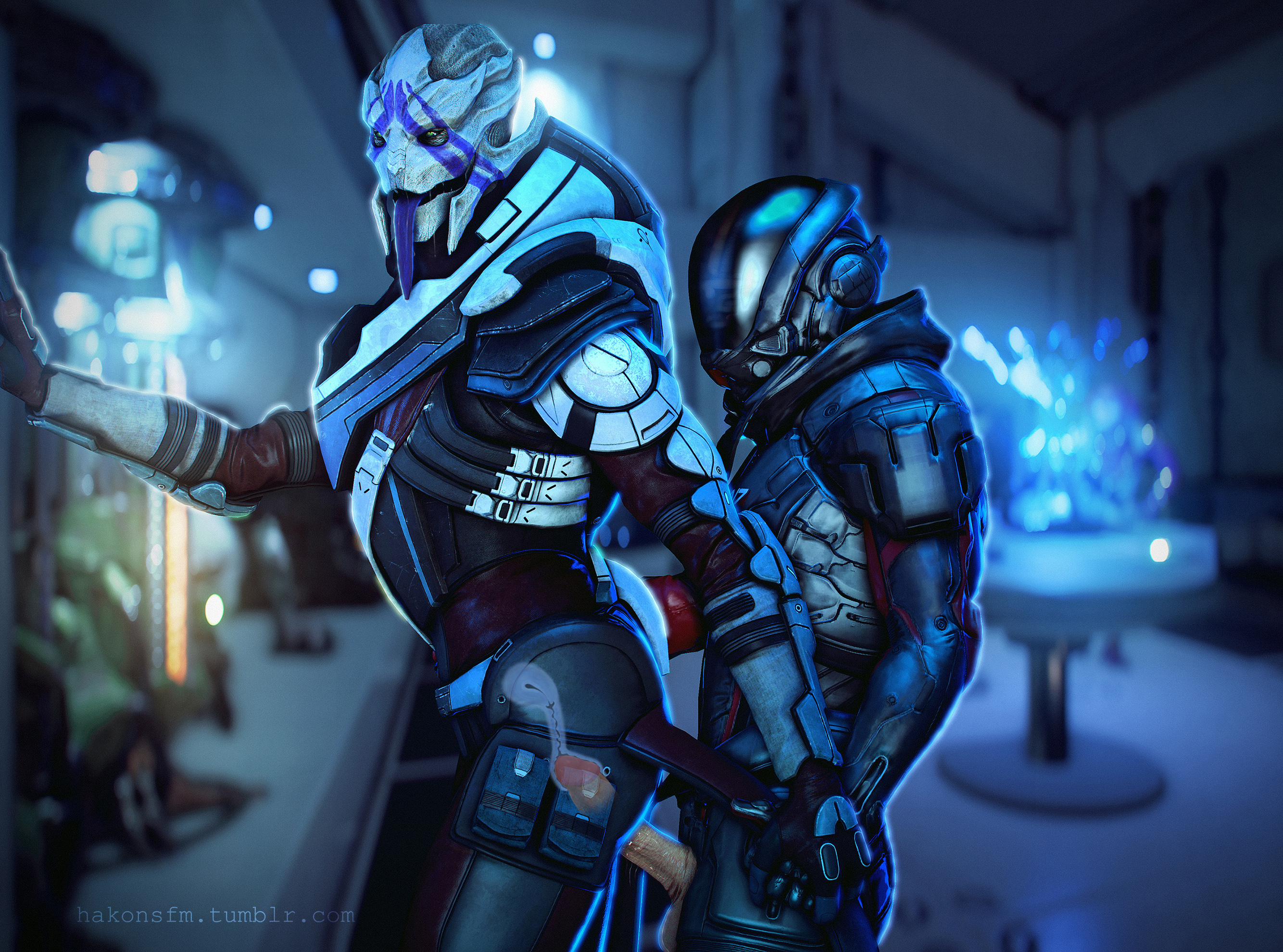 Mass_Effect Mass_Effect_Andromeda Scott_Ryder Turian Vetra_Nyx hakonsfm